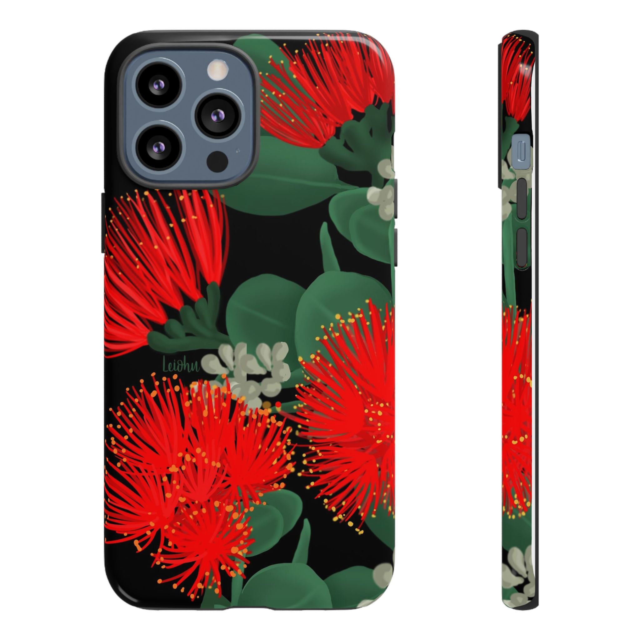 Ōhi'a Lehua 'Ele'ele Hawaiian Flower Lei - Authentic Hawaiian Blossom for Weddings, Luaus & Island-Themed Decor