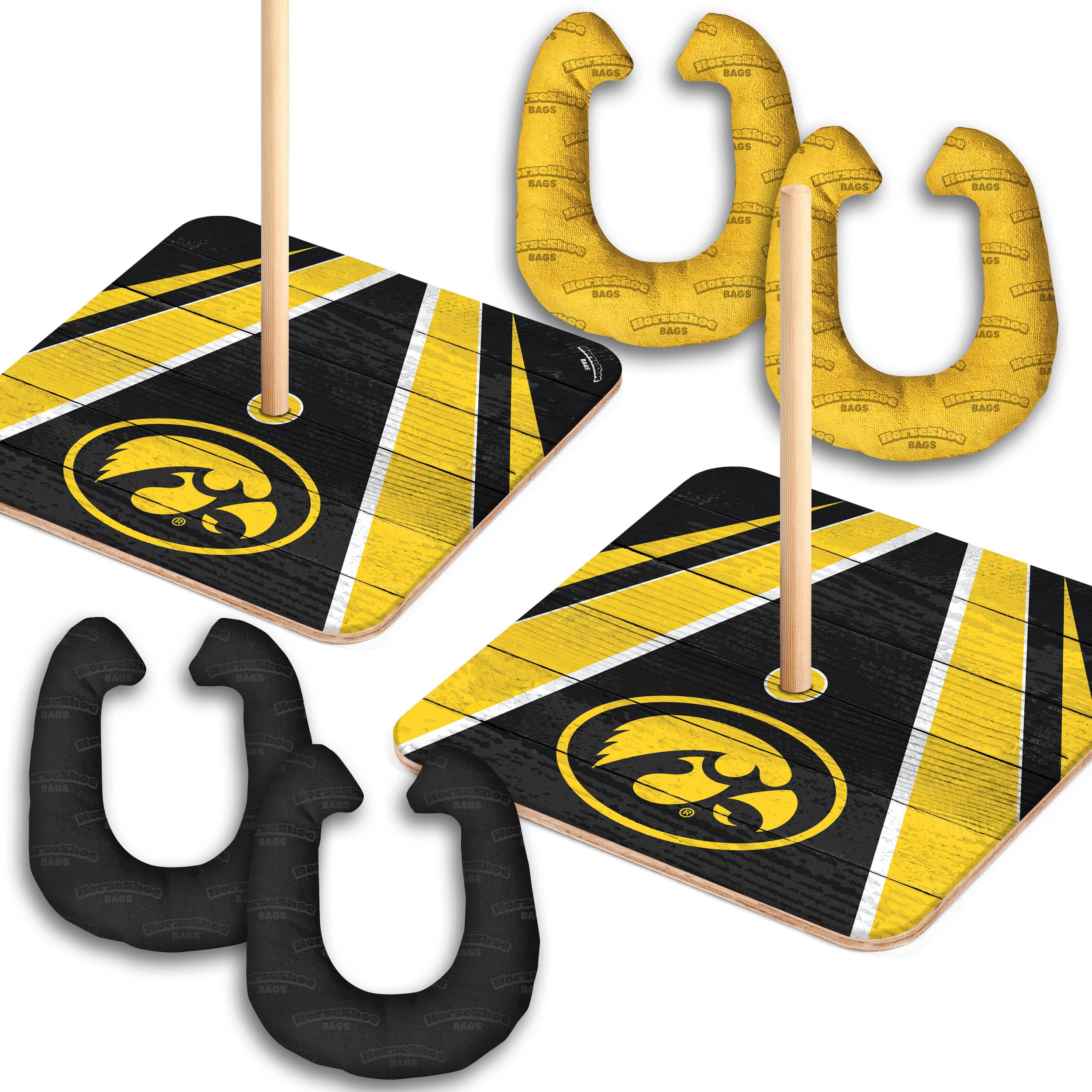 YouTheFan NCAA Iowa Hawkeyes Horseshoe Shaped Crossbody Bag - Perfect for Game Day, Tailgating & Hawkeyes Fan Events