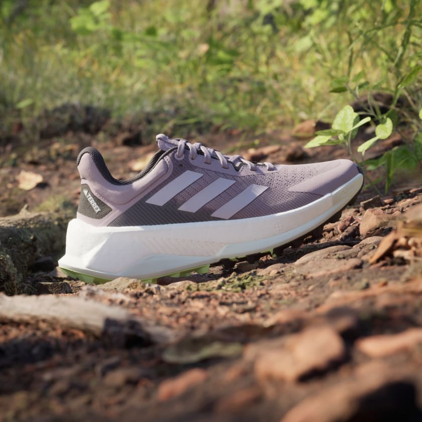 Adidas Women's Terrex Soulstride Ultra Trail Running Shoes - Preloved Fig/Silver Dawn/Aurora Black | Lightweight Hiking & Outdoor Adventure Footwear for Women