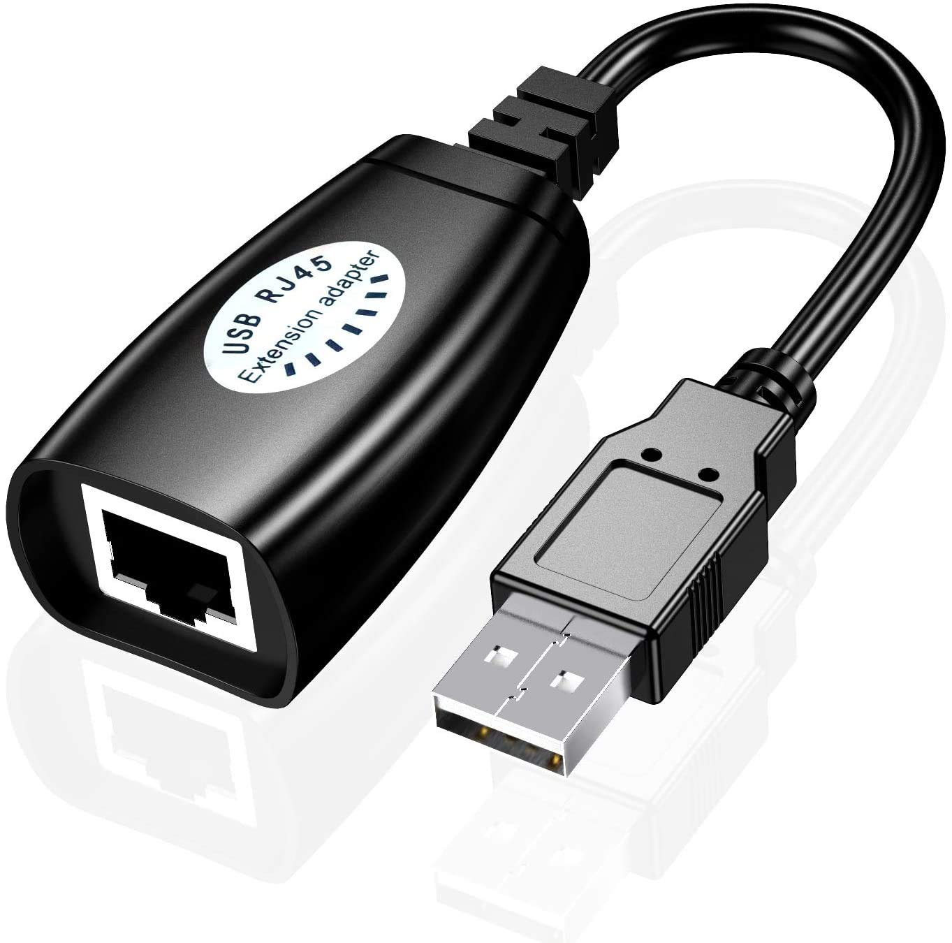 SNLLMZI USB to RJ45 Extender Adapter - Extend USB Signals Over Cat5/Cat5e/Cat6/Cat7/Cat8 Ethernet Cable (2 Pack) - Perfect for Home Office, Gaming Setup & Long-Distance Device Connections