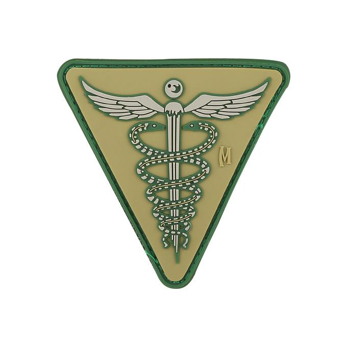 Caduceus Medical Symbol Morale Patch - Embroidered Hook and Loop Patch for EMT, Nurses, Doctors - Perfect for Uniforms, Backpacks, and First Aid Kits