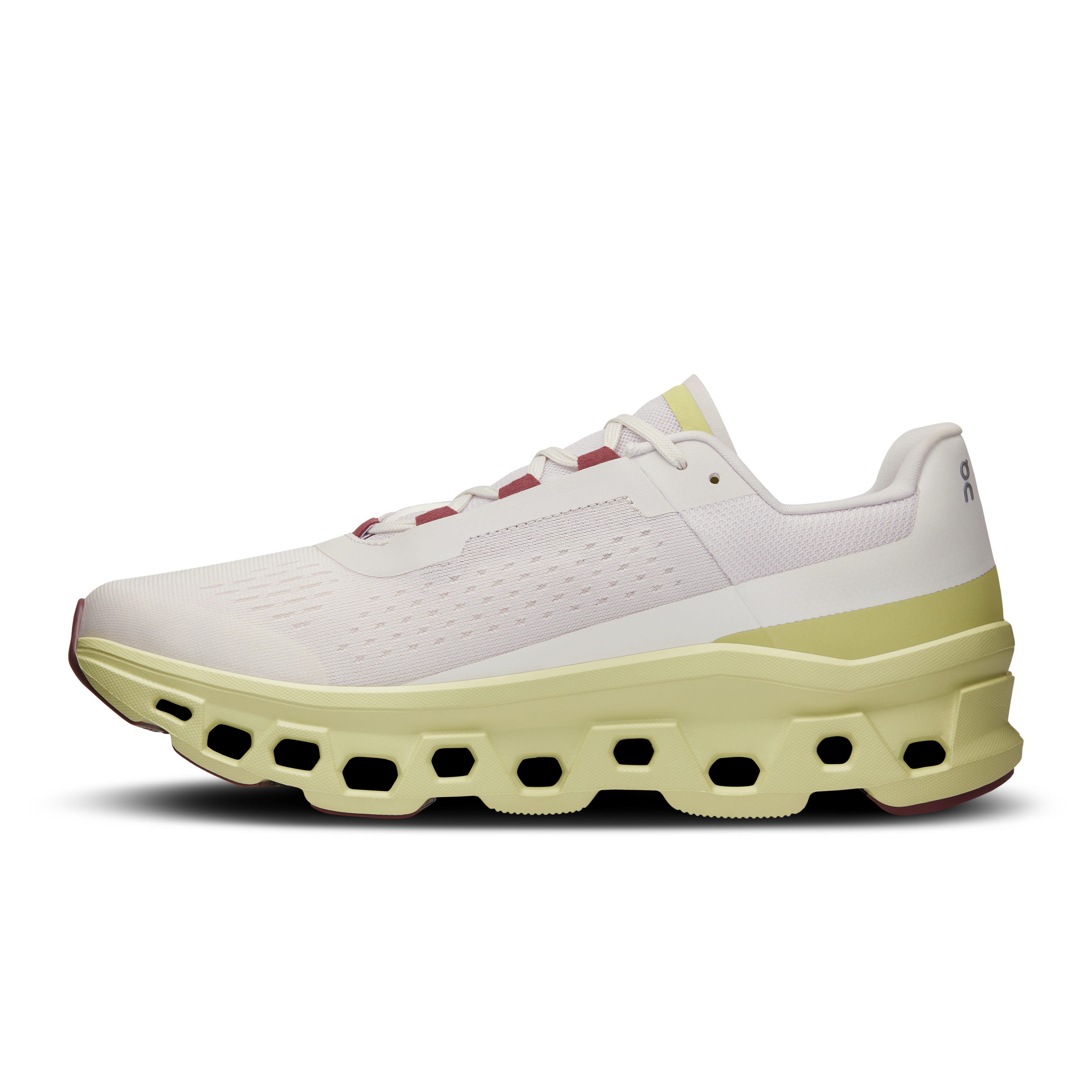 On Running Men's Cloudmonster Running Shoes - Frost/Acacia Color - Lightweight Cushioned Sneakers for Marathon Training & Road Running