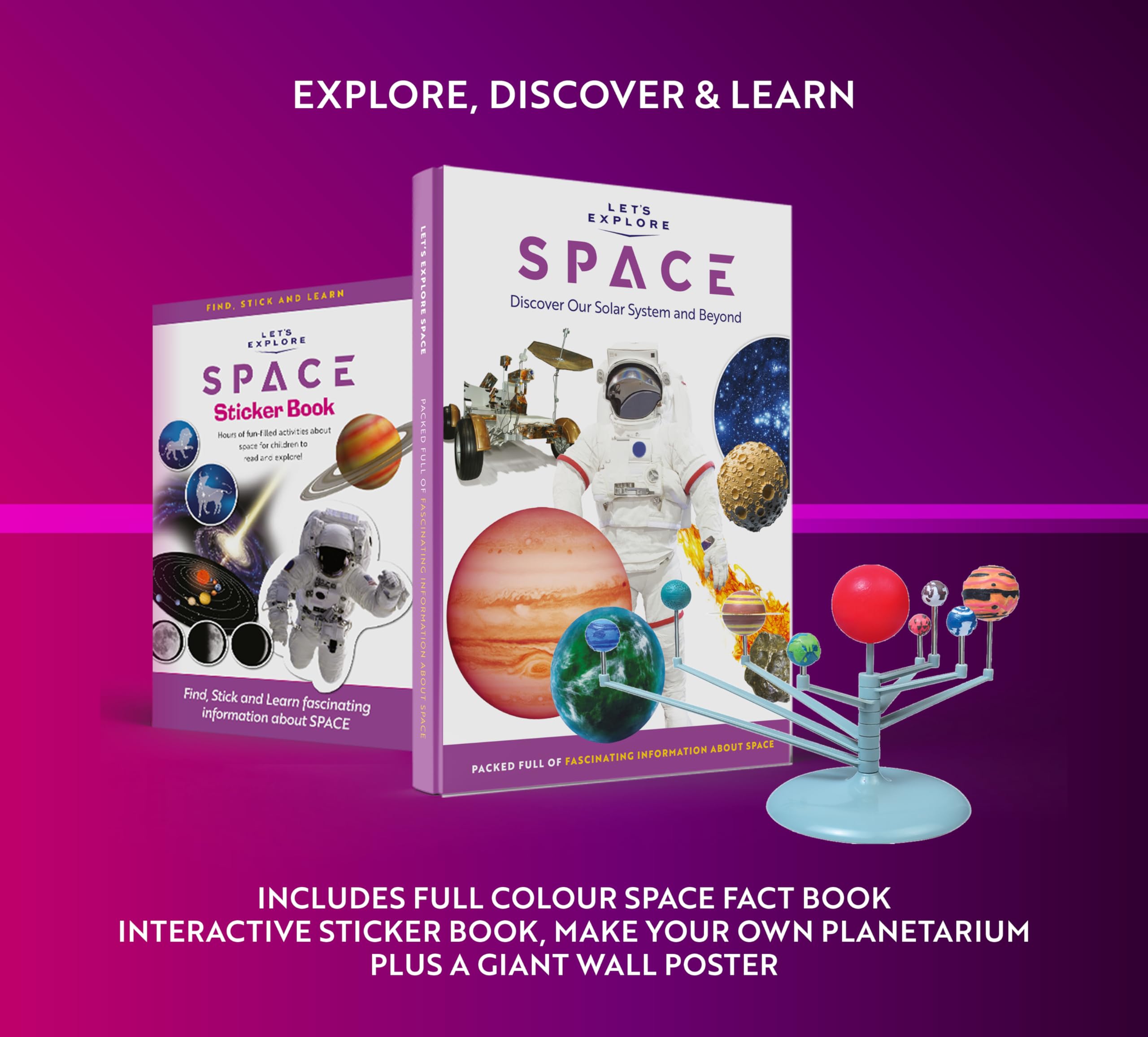 Kids VR Headset - STEM Educational Toy & Virtual Reality Adventure for Family Fun | Explore Solar System with Phone-Compatible VR Goggles | Perfect for Learning, Gaming & Interactive Playtime