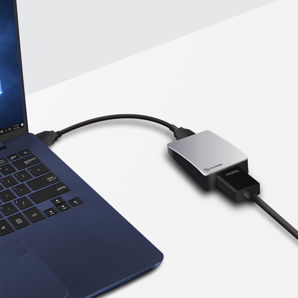 USB 3.0 to HDMI/DVI Multi Monitor Adapter - 4K External Video Converter for Laptop & PC - Dual Display Setup for Home Office & Gaming