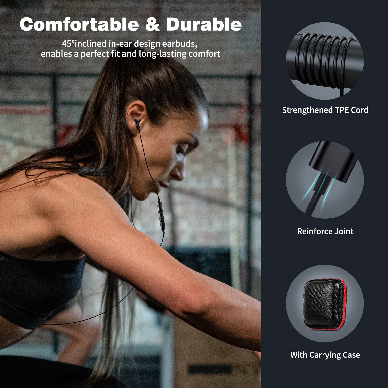 COOYA USB C Wired Earbuds with HiFi Stereo & Noise Canceling - Compatible with iPhone 16/15 Pro Max, iPad 10, Pixel 9/8/7, Samsung Galaxy S25 Ultra/S24/S23/Flip6/S22, OnePlus 13/12 - Perfect for Music, Gaming & Calls