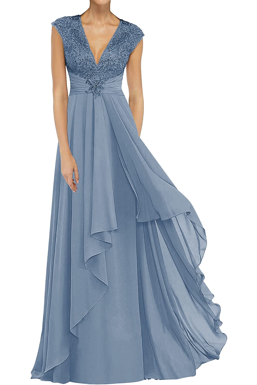 Elegant Chiffon & Lace Mother of The Bride Dresses - Long Formal Evening Gowns for Wedding Guests - Perfect for Weddings, Galas & Special Occasions