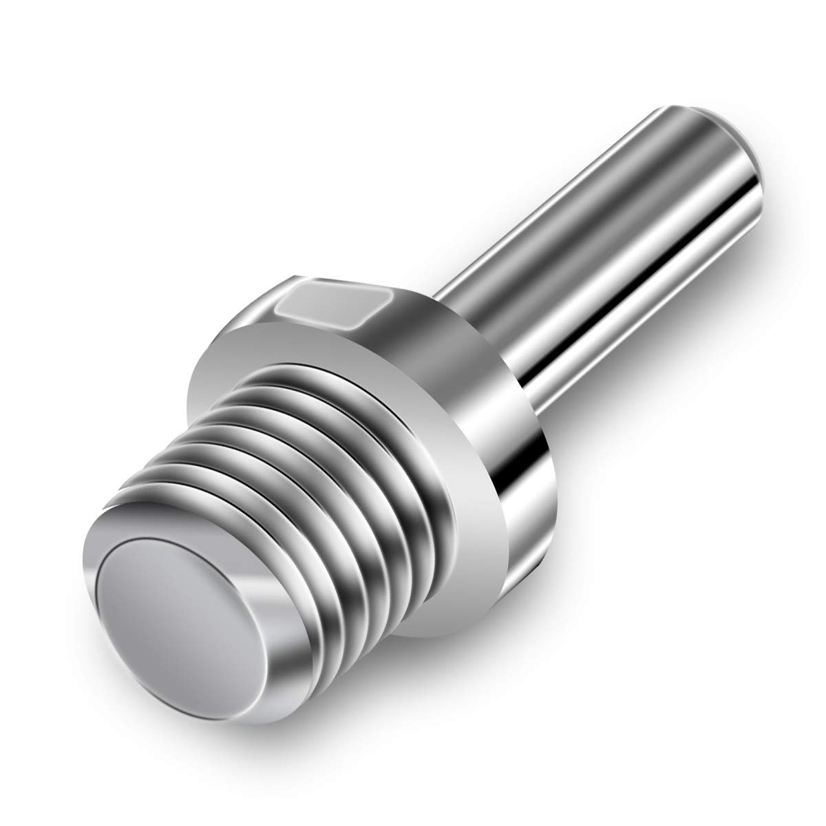 5/8-11 to 3/8 Round Drill Arbor Adapter - 2PCS for Core Drill Bits & Backer Pads - Perfect for Masonry & Tile Work