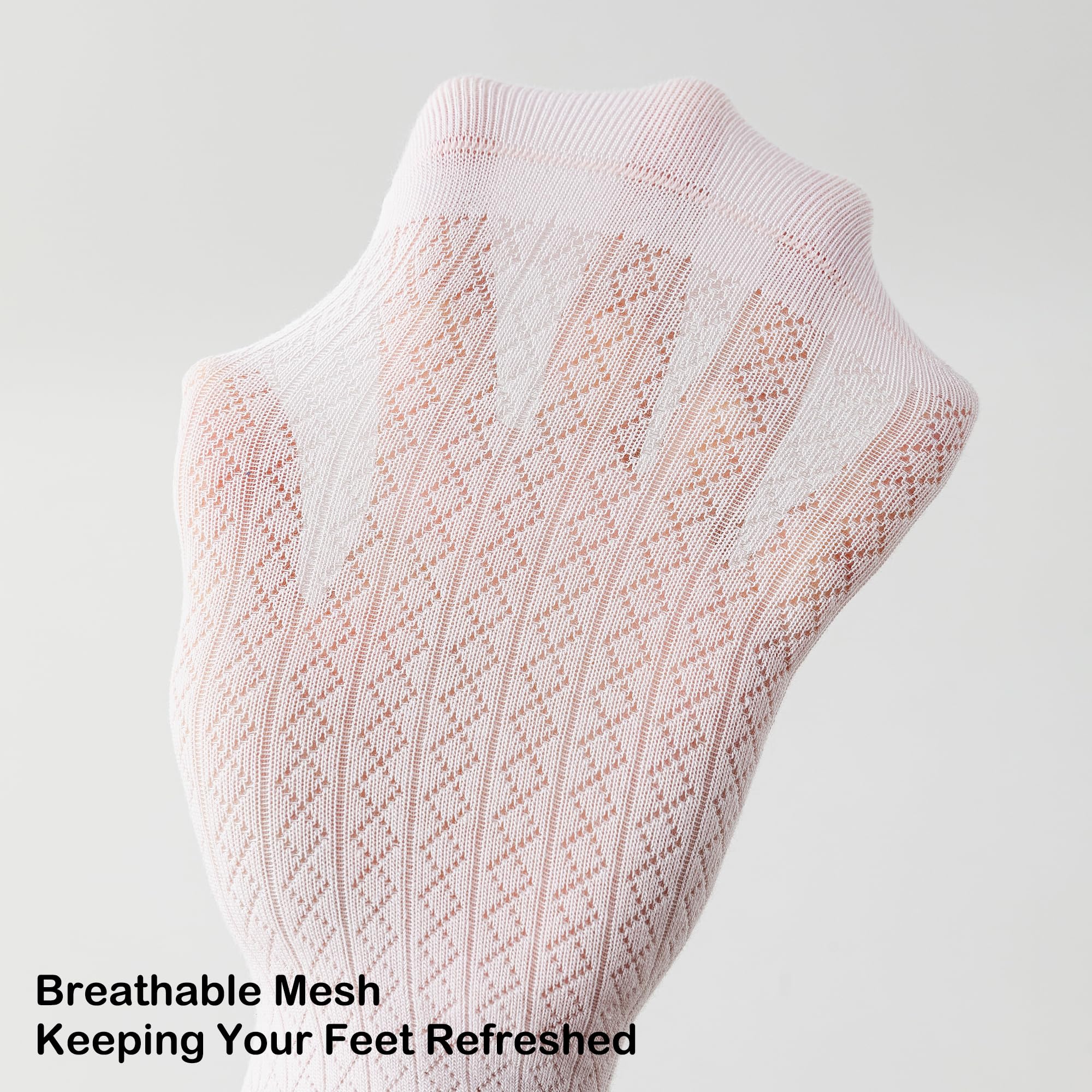 Mcool Mary Women's Ruffle Low Cut Casual Socks - Breathable Cotton Knit Mesh Lace Ankle Socks for Girls | Perfect for Everyday Wear, School, and Fashion Outfits