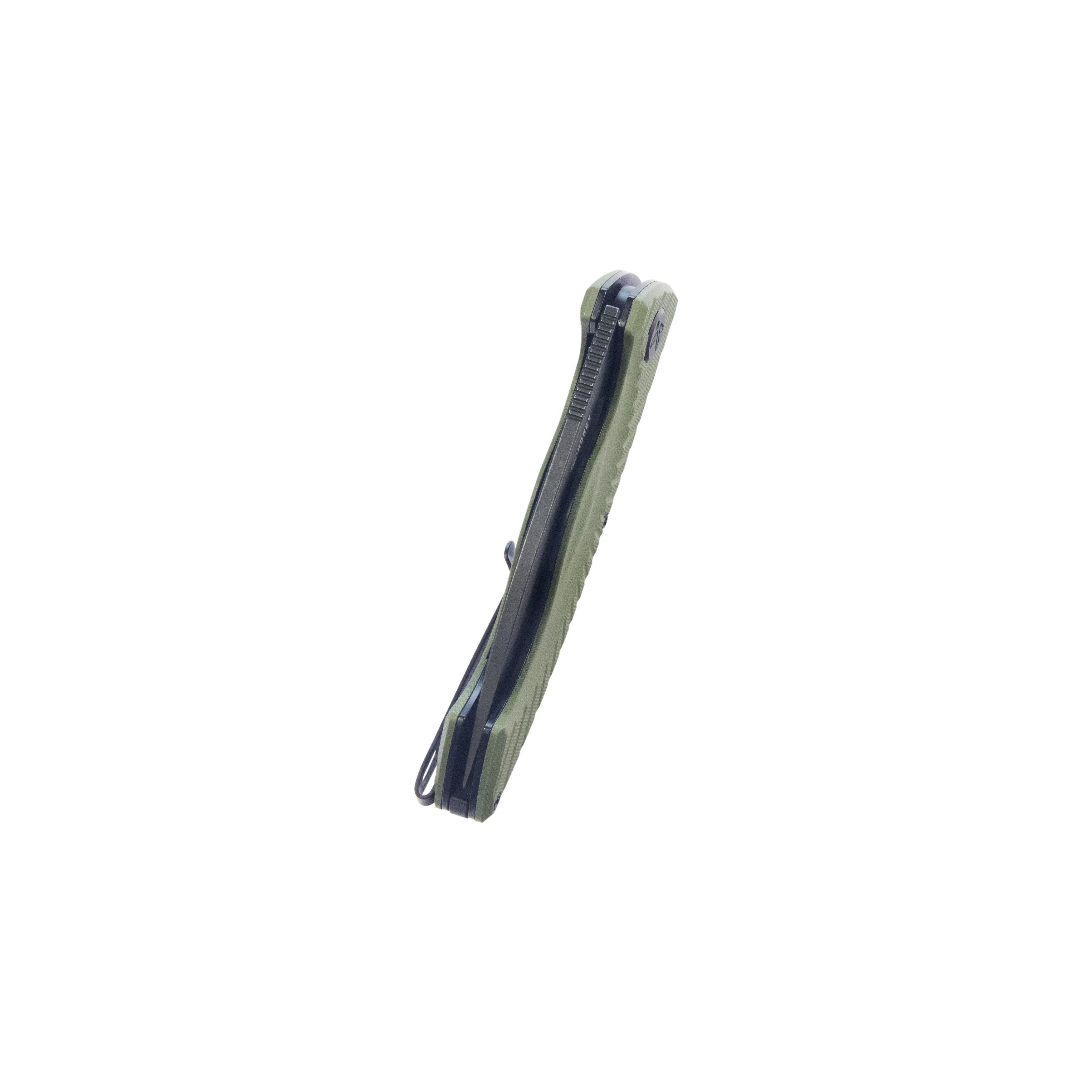 Kubey Timberwolf Flipper Outdoor Folding Knife - Green G10 Handle, 3.46