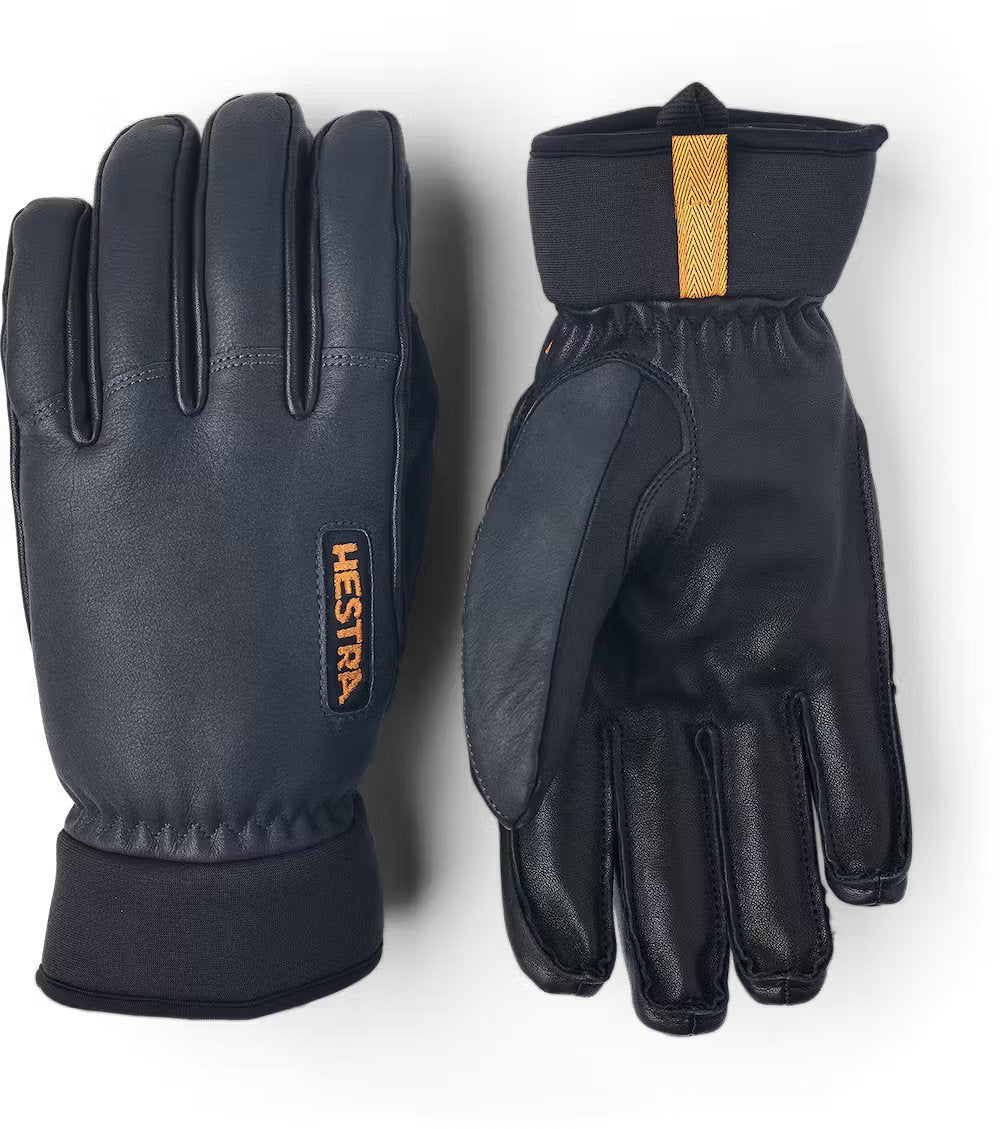 Army Green Leather Wool Terry Lined Winter Gloves for Men - Warm & Durable Cold Weather Gloves for Outdoor Activities, Hiking, and Military Use