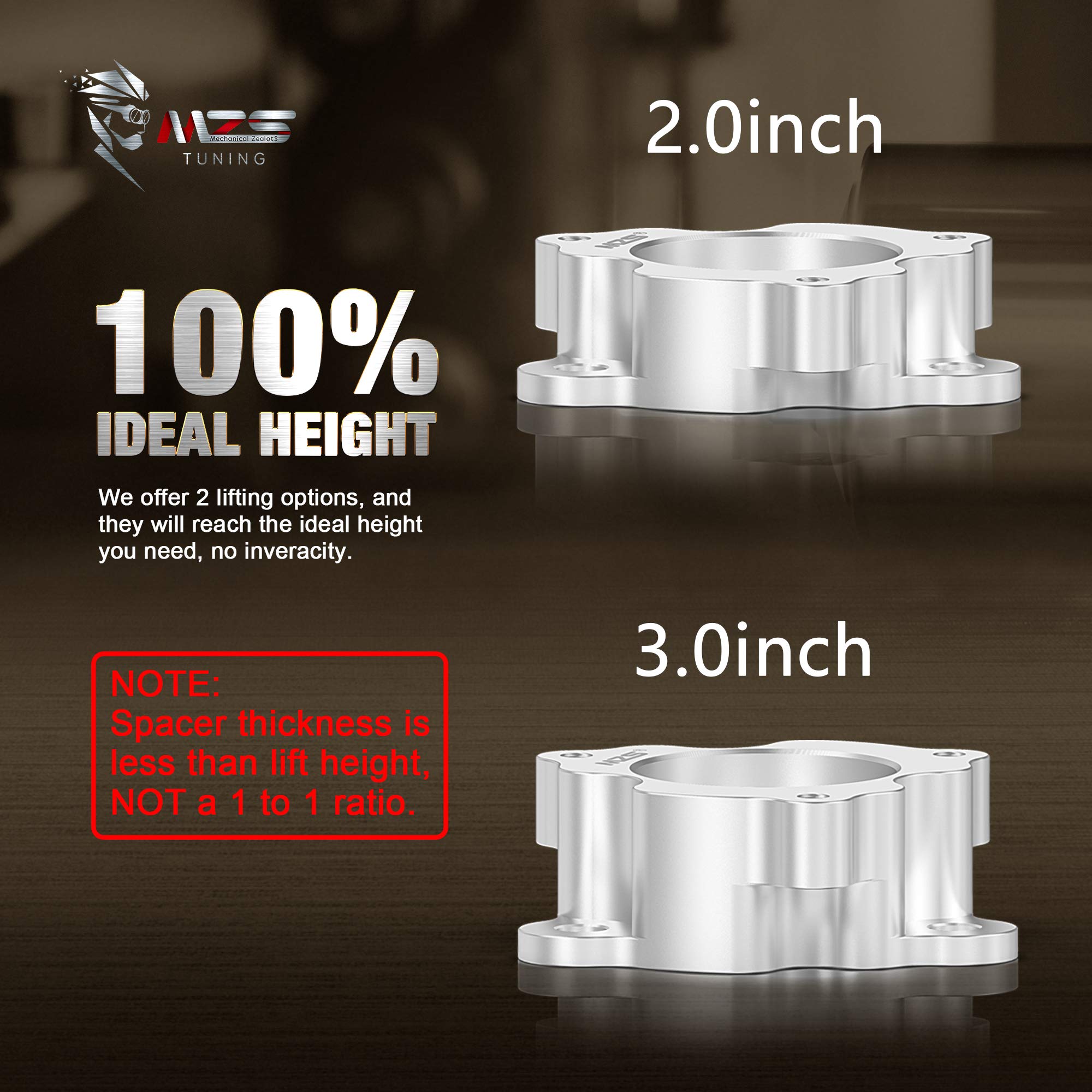 MZS 2 Inch Front Leveling Lift Kit for 2005-2024 Nissan Frontier, 2005-2015 Xterra, 2005-2012 Pathfinder & 2009-2012 Suzuki Equator - Compatible with 2WD & 4WD Models - Improve Off-Road Performance & Level Your Truck