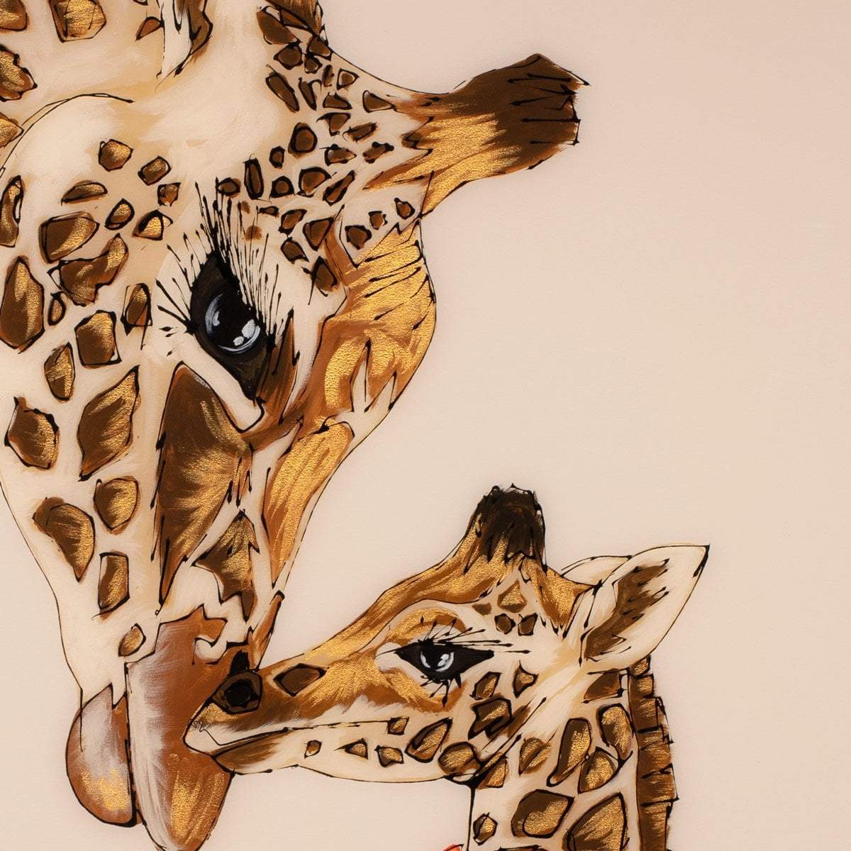 Original 'A Mother's Love' Art Print - Perfect for Home Decor, Nursery, or Gift Giving - Heartwarming Mother-Child Bonding Artwork