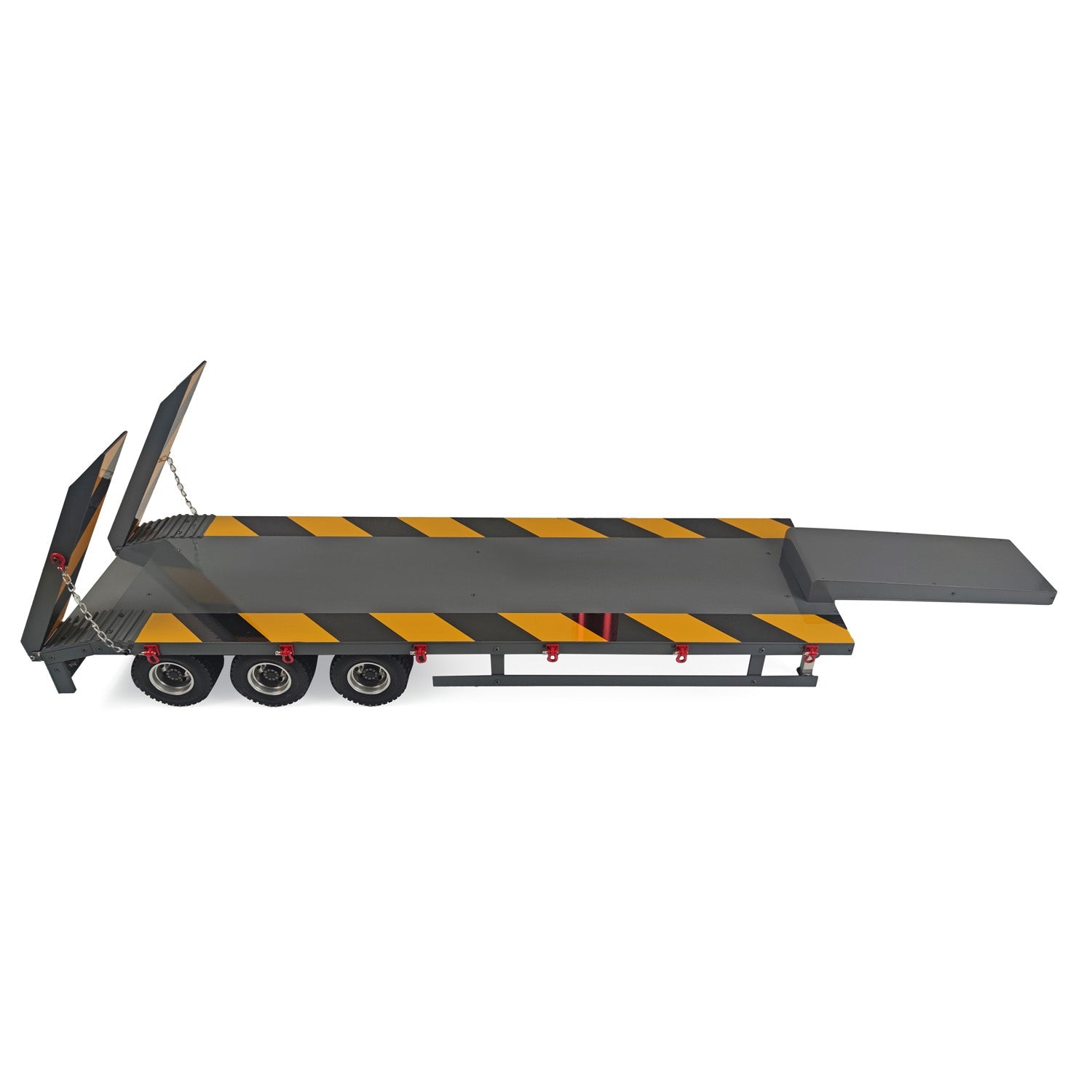 Heavy Duty Gooseneck CNC 3-Axle Trailer Metal Tail Light Support Leg for 1/14 LESU RC Tractor & Remote Control Truck Models - Perfect for RC Construction Vehicle Simulation and Display Scenes