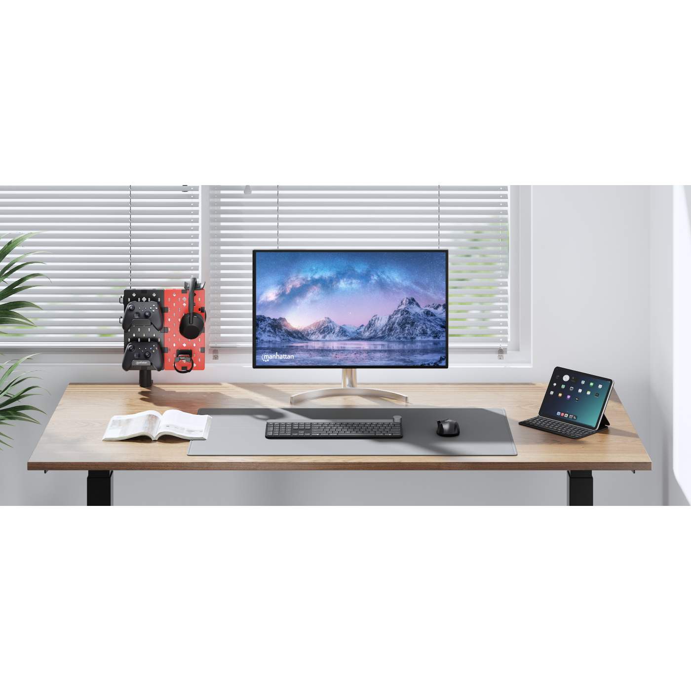 Pegboard Desktop Organizer and Accessory Holder - Wall Mounted Storage Solution for Office, Workshop & Home Organization - Perfect for Tools, Stationery & Craft Supplies