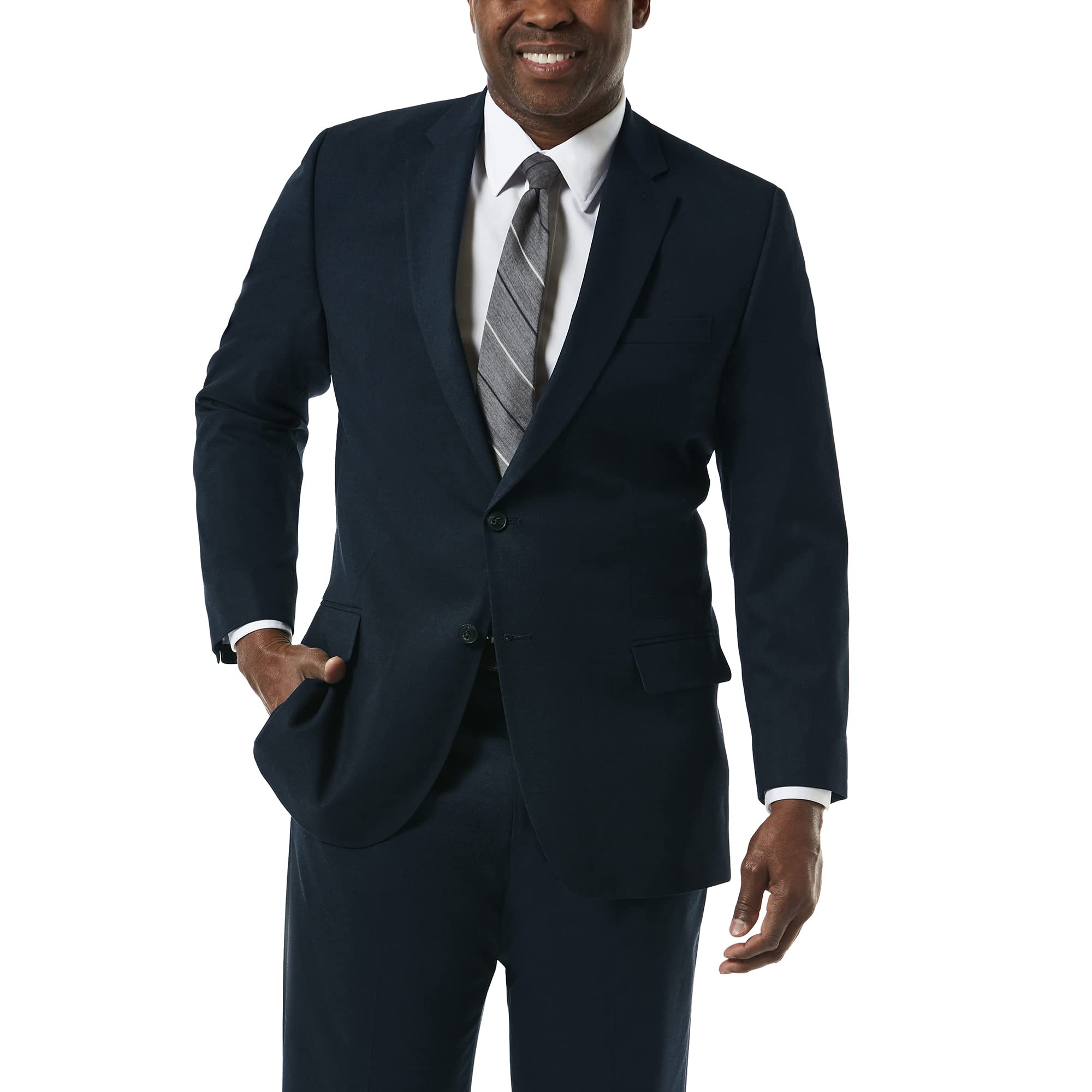 Haggar Men's Premium Stretch Classic Fit Big & Tall Suit Separates - Pants & Jackets for Business, Wedding & Formal Occasions