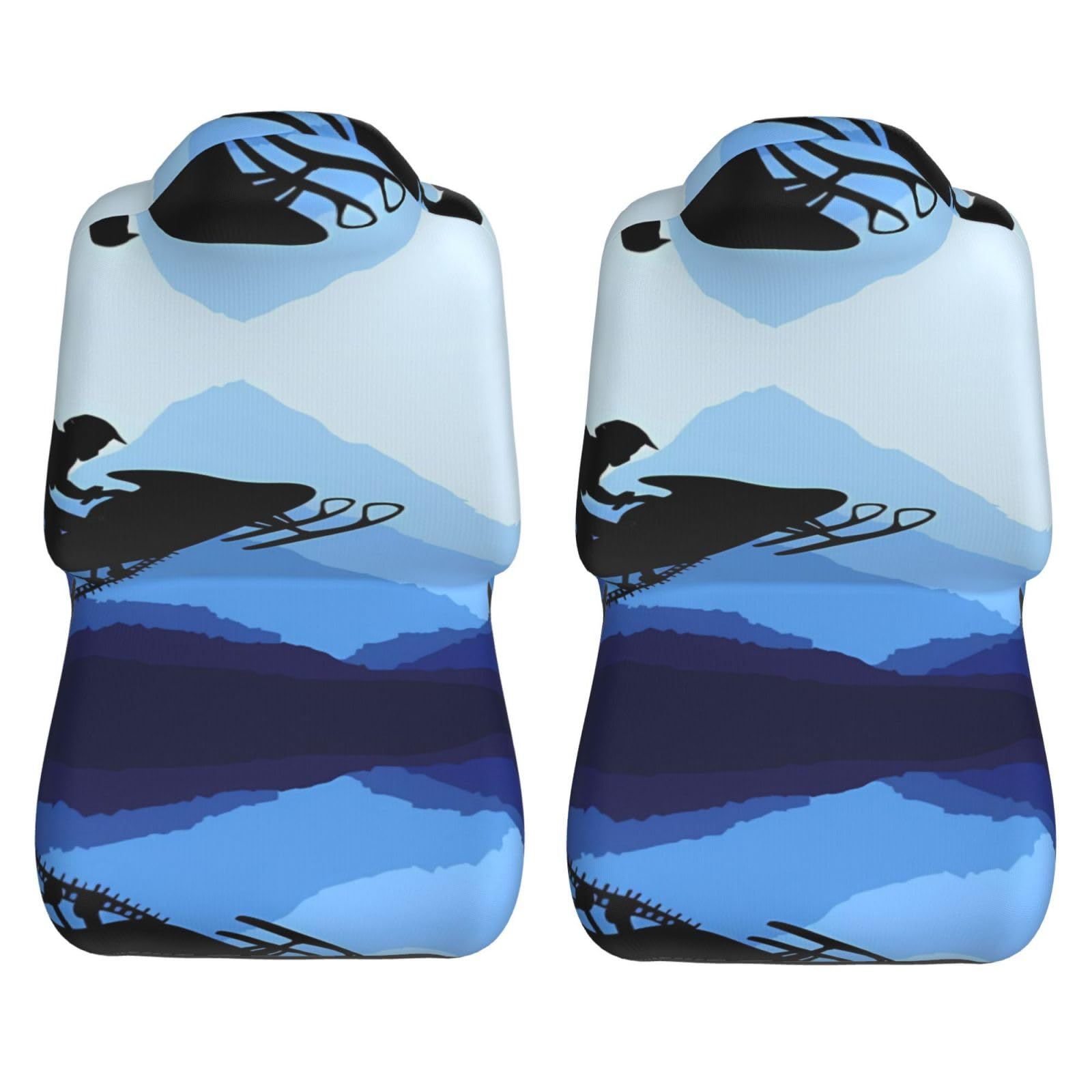 Universal Snowmobile Car Seat Covers - Breathable Front Seat Protectors for Cars, SUVs, Sedans & Trucks - Easy to Clean & Removable - Perfect for Winter Sports & Outdoor Adventures