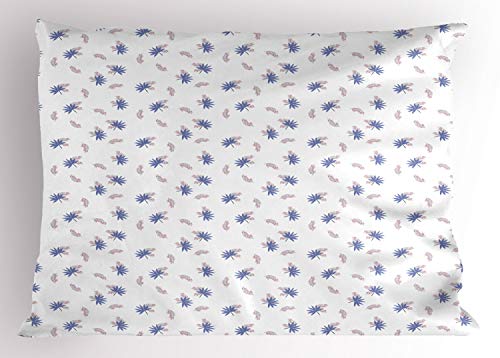 Ceil Blue White and Pale Pink