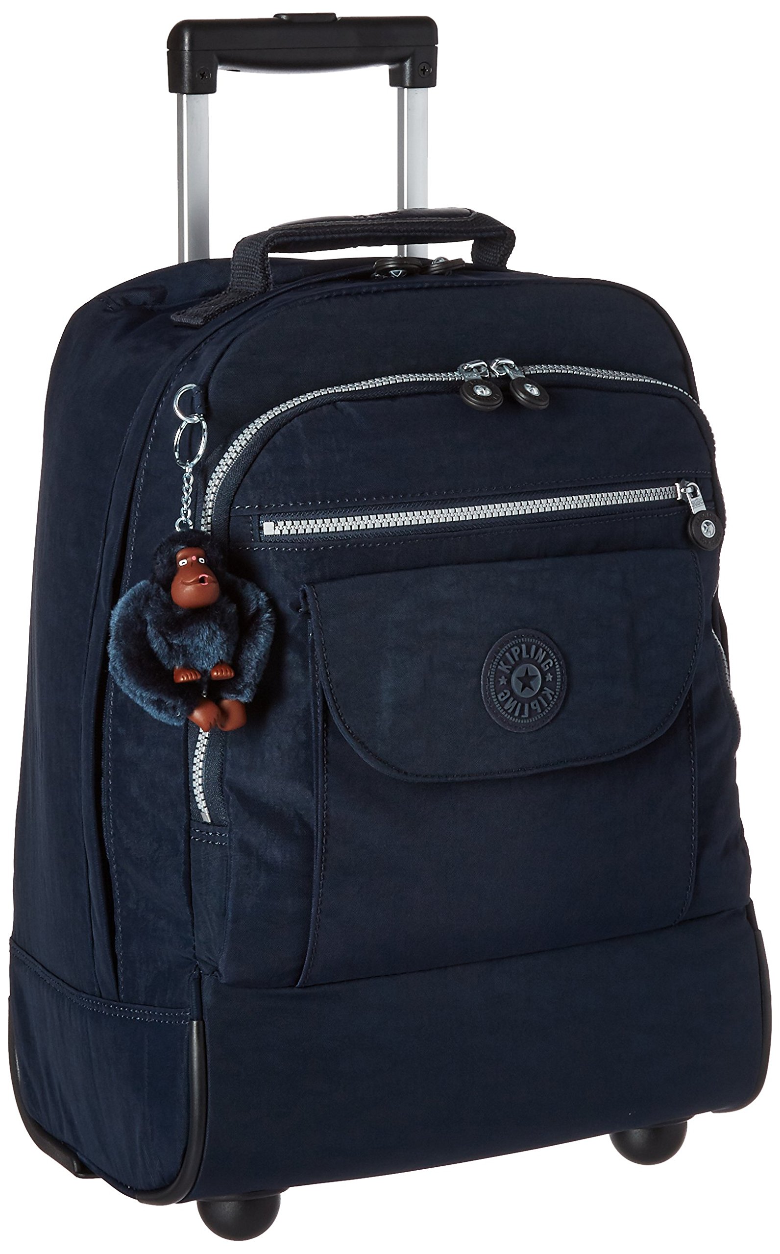 Kipling Sanaa Wheeled Backpack - Lightweight Carry-On Luggage with Spinner Wheels, True Blue, One Size (WL4759) | Perfect for Travel, Business Trips & College Commutes