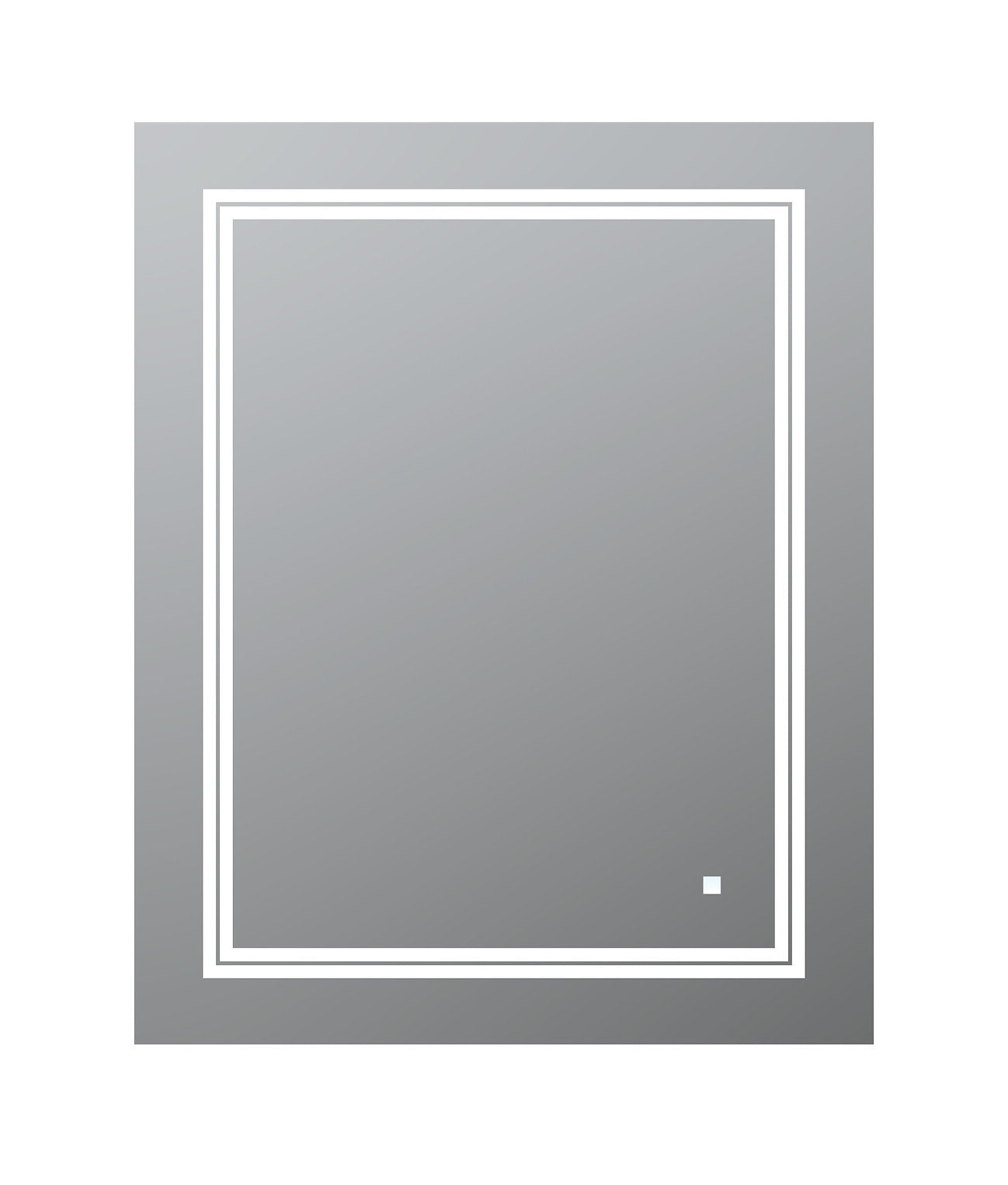 Aquadom SOHO 24x30 Inch LED Lighted Bathroom Mirror with Anti-Fog, Dimmable Touch Control - Perfect for Modern Vanity, Makeup, and Shaving Lighting