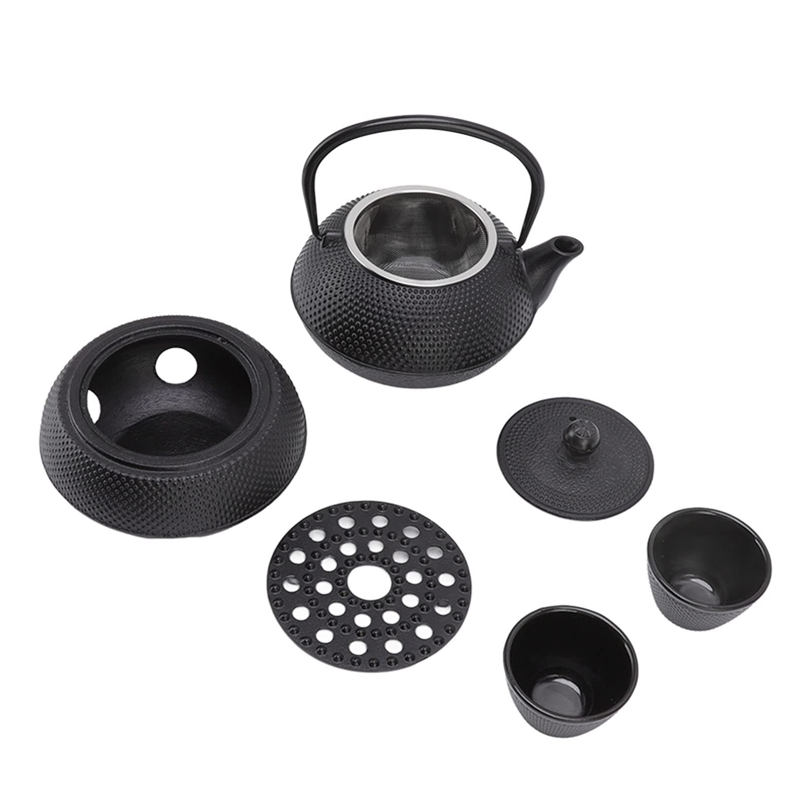 Premium Cast Iron Tea Kettle - Energy Efficient Stovetop Kettle with Vintage Design for Home, Hotel & Restaurant Use - Perfect for Boiling Water, Brewing Tea & Coffee Making
