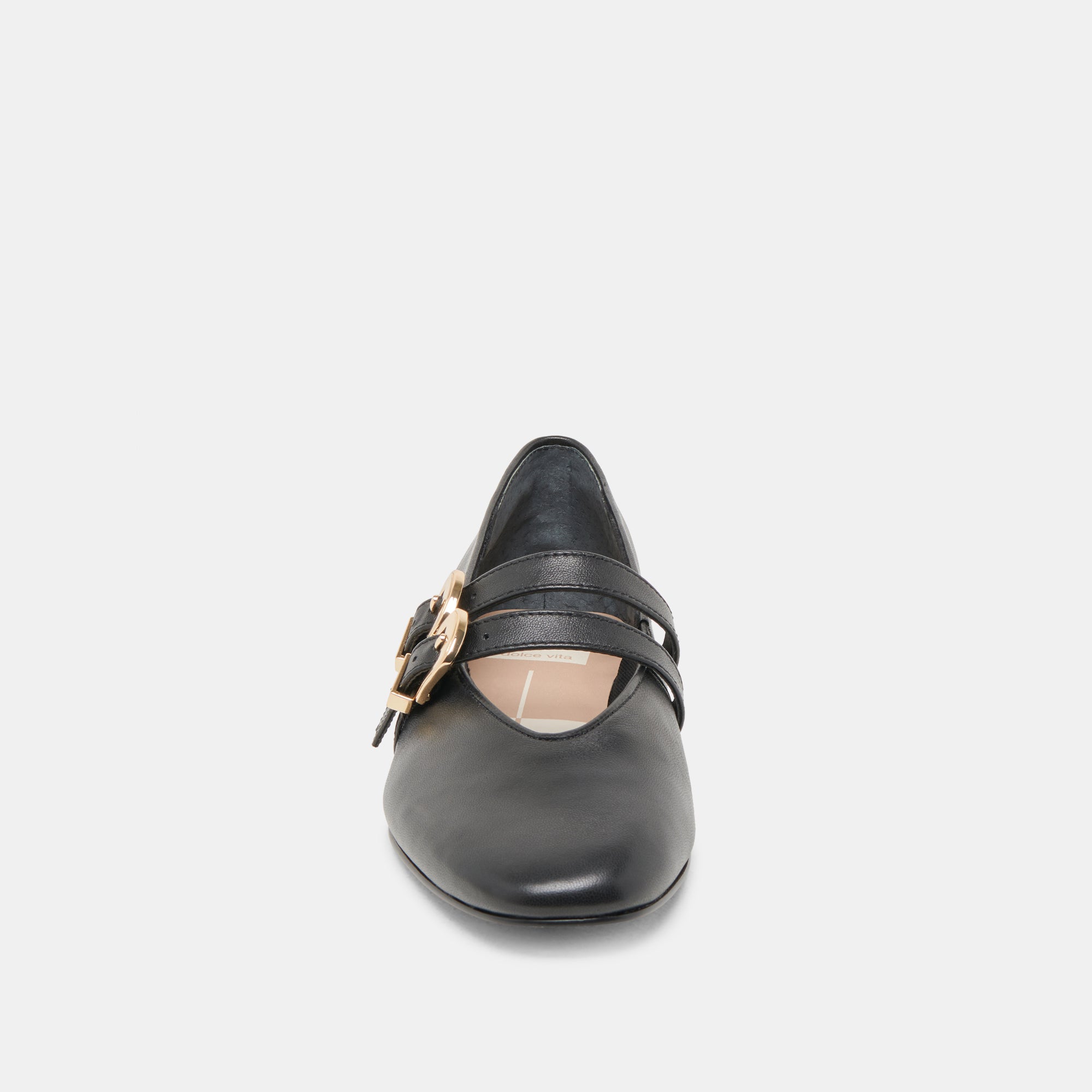 BAYLEE Women's Black Leather Ballet Flats - Comfortable & Stylish for Work, Casual Wear & Travel