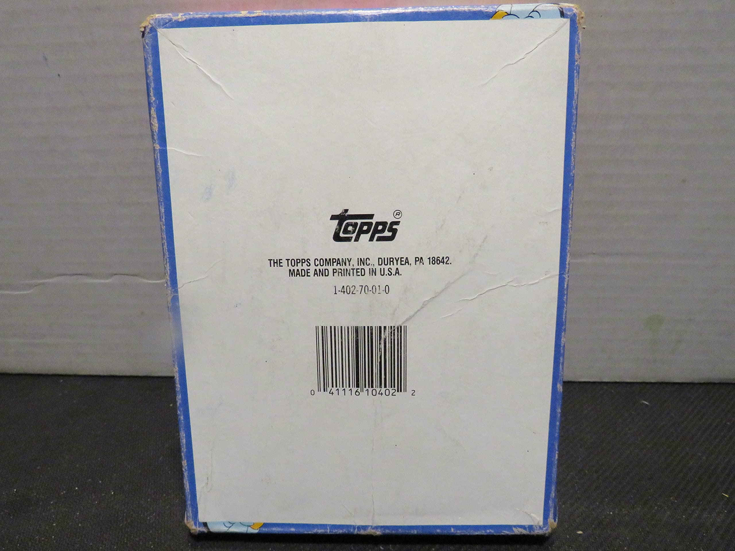 Vintage 1990 Topps The Simpsons Trading Cards Box - Near Mint Packs with Scotch Tape (Collectible TV Show Memorabilia for Display & Trading)