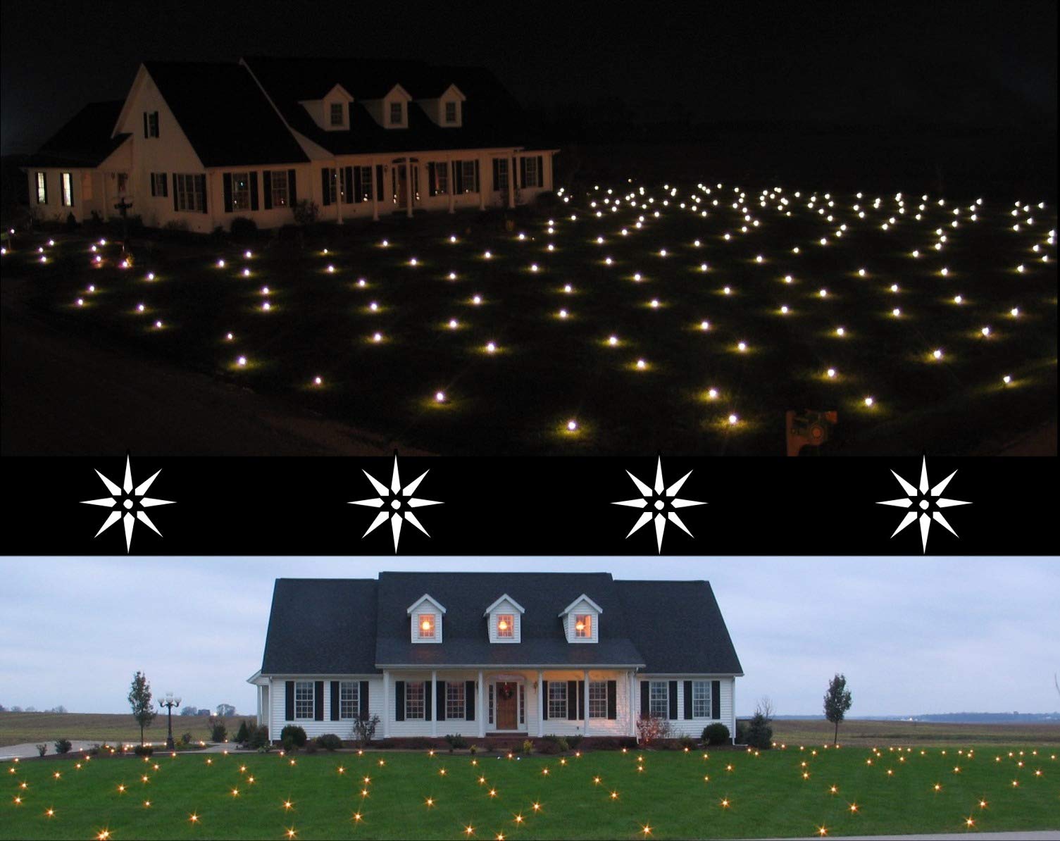 Solar Powered LED Lawn Lights for Outdoor Decoration - Waterproof Garden Pathway Markers with Strobe Mode, Perfect for Christmas, Halloween, Parties and Landscape Lighting (36-08)