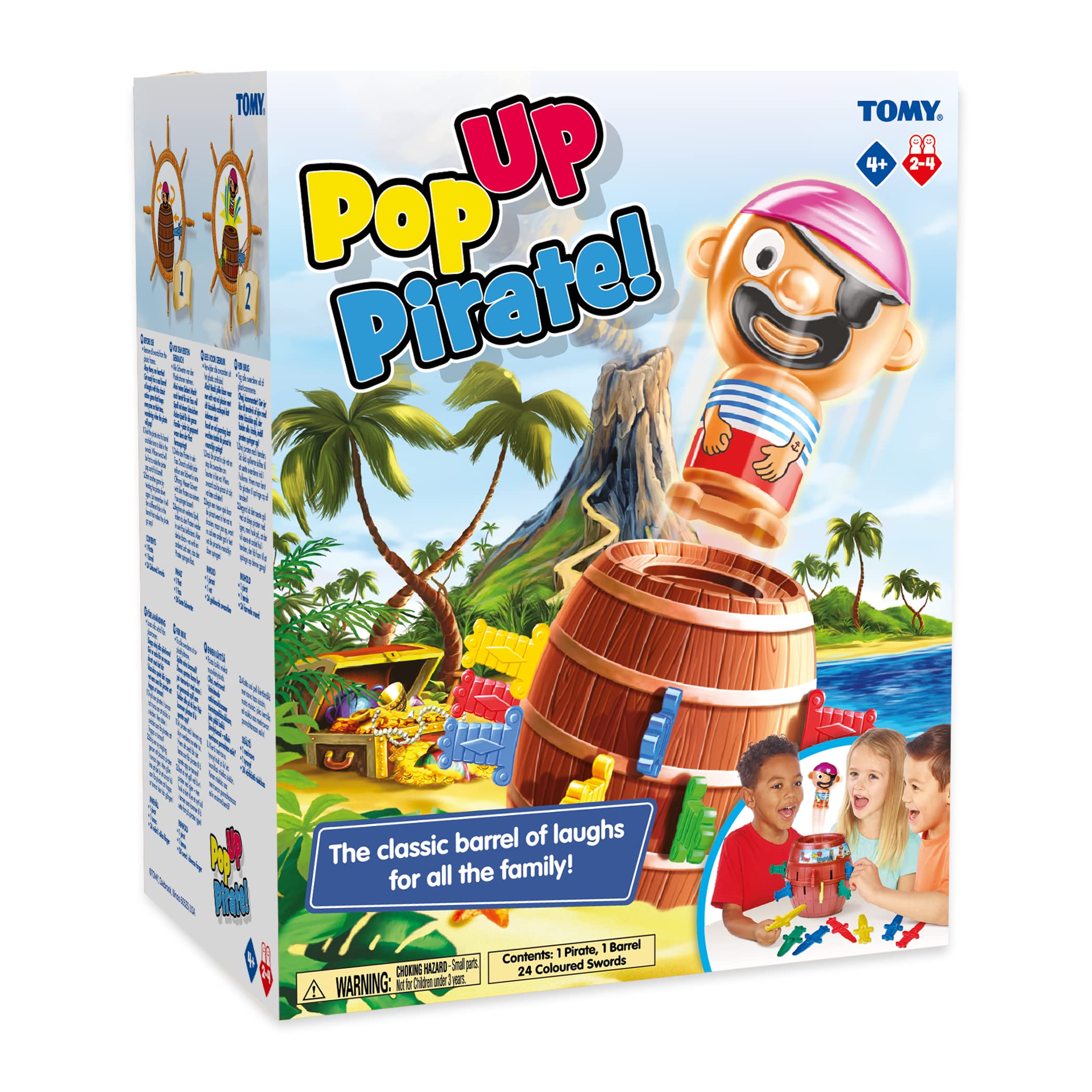 TOMY Pop Up Pirate Game - Fun Family Board Game for Kids & Adults - Exciting Pirate-Themed Action Toy for Game Nights, Parties & Indoor Activities