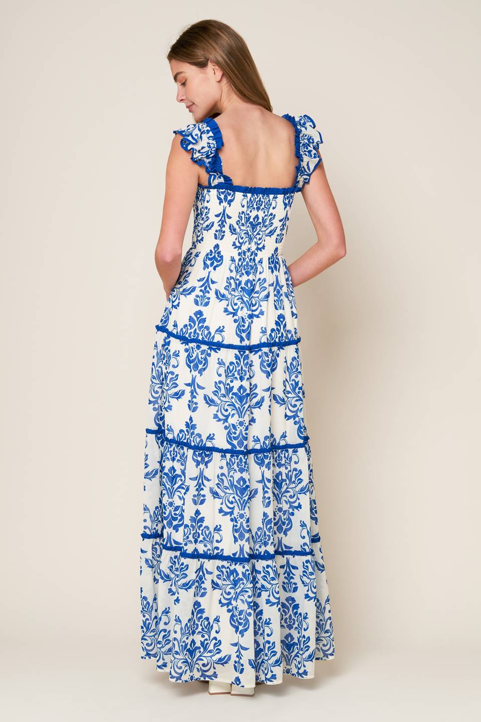 Elegant Floral Woven Maxi Dress for Women - Perfect for Summer Beach Vacations & Boho Weddings