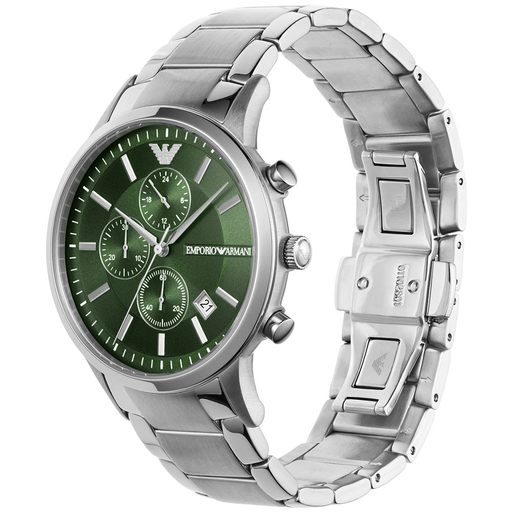 Emporio Armani AR11507 Stainless Steel Men's Watch - Luxury Chronograph Timepiece for Business, Formal & Casual Wear