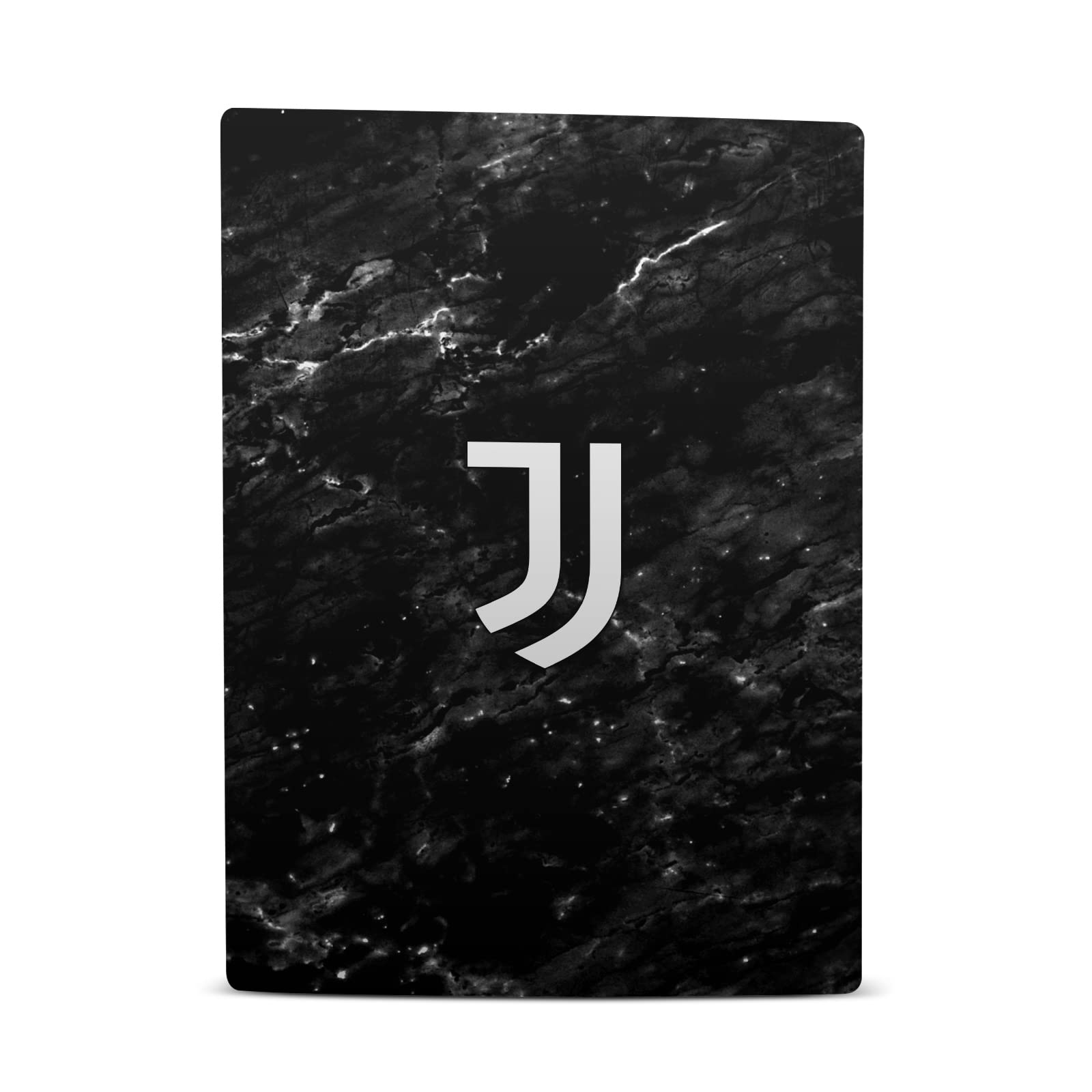 Official Juventus FC Licensed Black Marble Art Vinyl Skin & Front Plate Sticker - Compatible with Sony PS5 Digital & DualSense Controller - Gaming & Home Decor Accessory