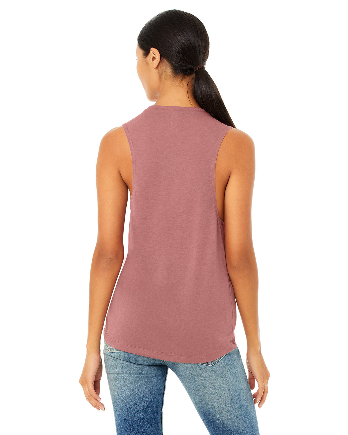 Bella + Canvas B8803 Women's Flowy Scoop Neck Muscle Tank Top - Soft & Breathable for Yoga, Gym, and Casual Wear