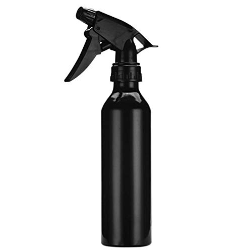 Professional Refillable Hair Mist Spray Bottle for Salon & Barber - Empty Water Sprayer for Hair Styling & Care (Black) - Perfect for Hairdressing, Hydration & Styling at Home or Salon