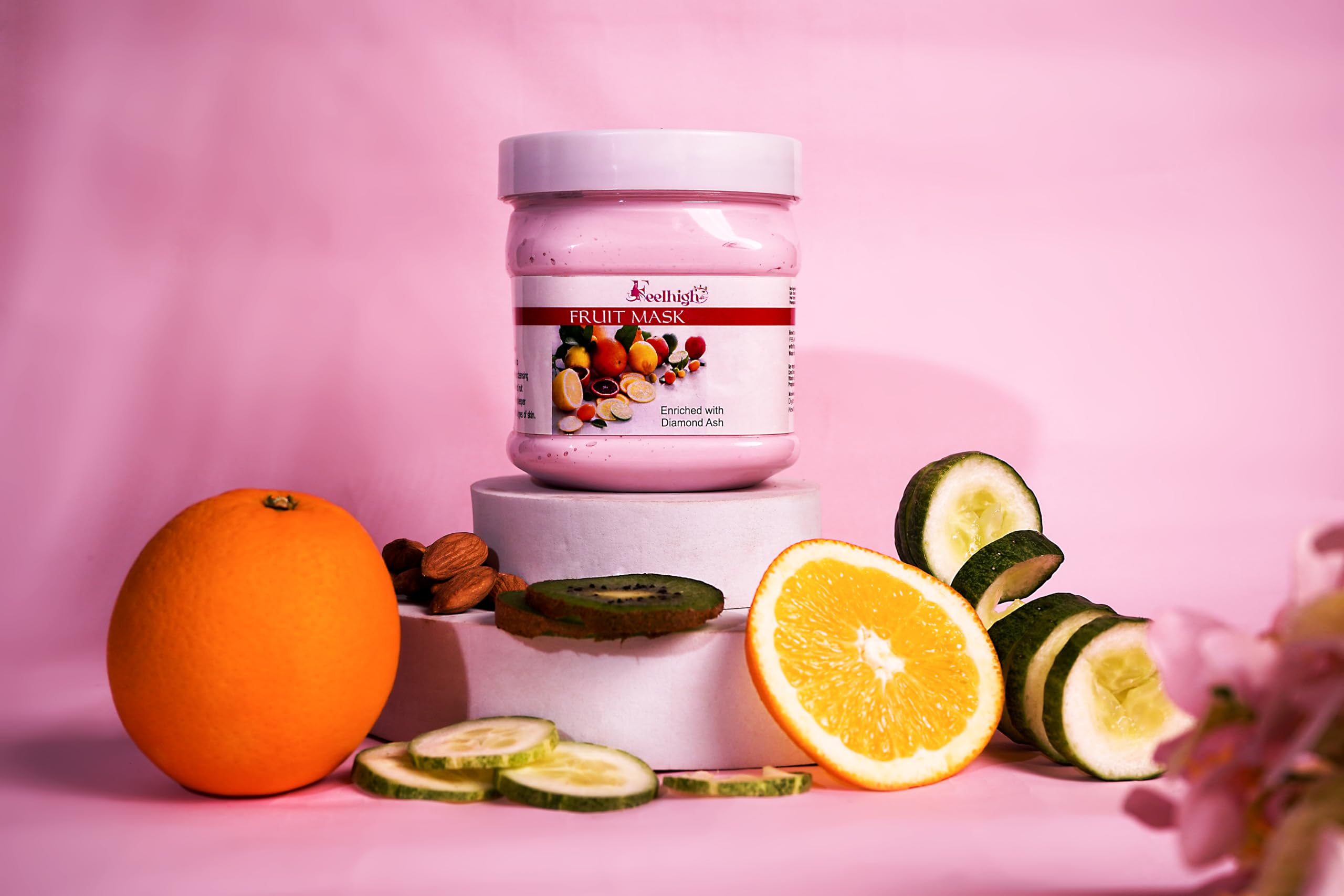 Feelhigh Papaya Face & Body Scrub + Fruit Mask Set - Natural Exfoliating & Brightening Skincare Duo for Glowing Skin | Perfect for Daily Use & Spa Days