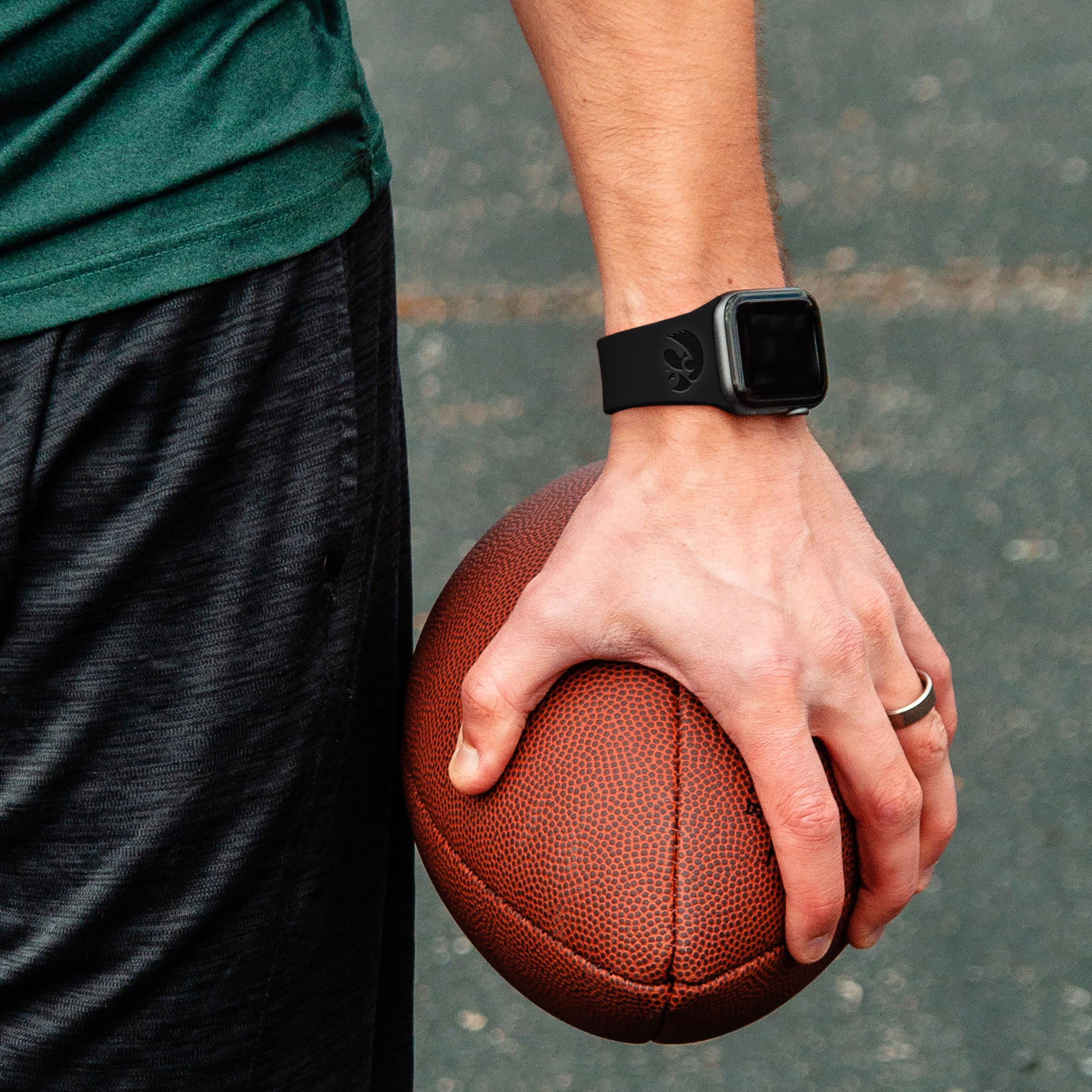 Iowa Hawkeyes Engraved Silicone Affinity Bands - Compatible with Apple Watch & AirPods Gen 3 - Perfect for Game Day, Workouts, and Everyday Wear