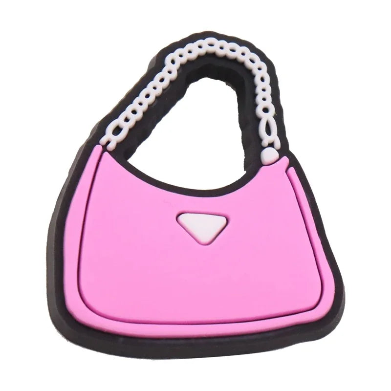 Pink Suitcase Shoe Charms for Crocs - Cute Clog Pins & Badges for Women, Men, Girls & Kids - Shoe Decorations & Accessories for Jeans, Sandals & Buckle Shoes - Perfect for Travel, Gifts & Fashion Styling