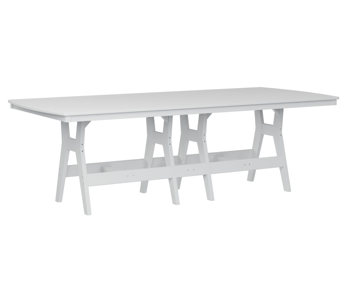 Berlin Gardens Harbor 44 x 96 Inch Rectangular Bar Height Table - Outdoor Dining, Patio, Deck, Restaurant & Bistro Use