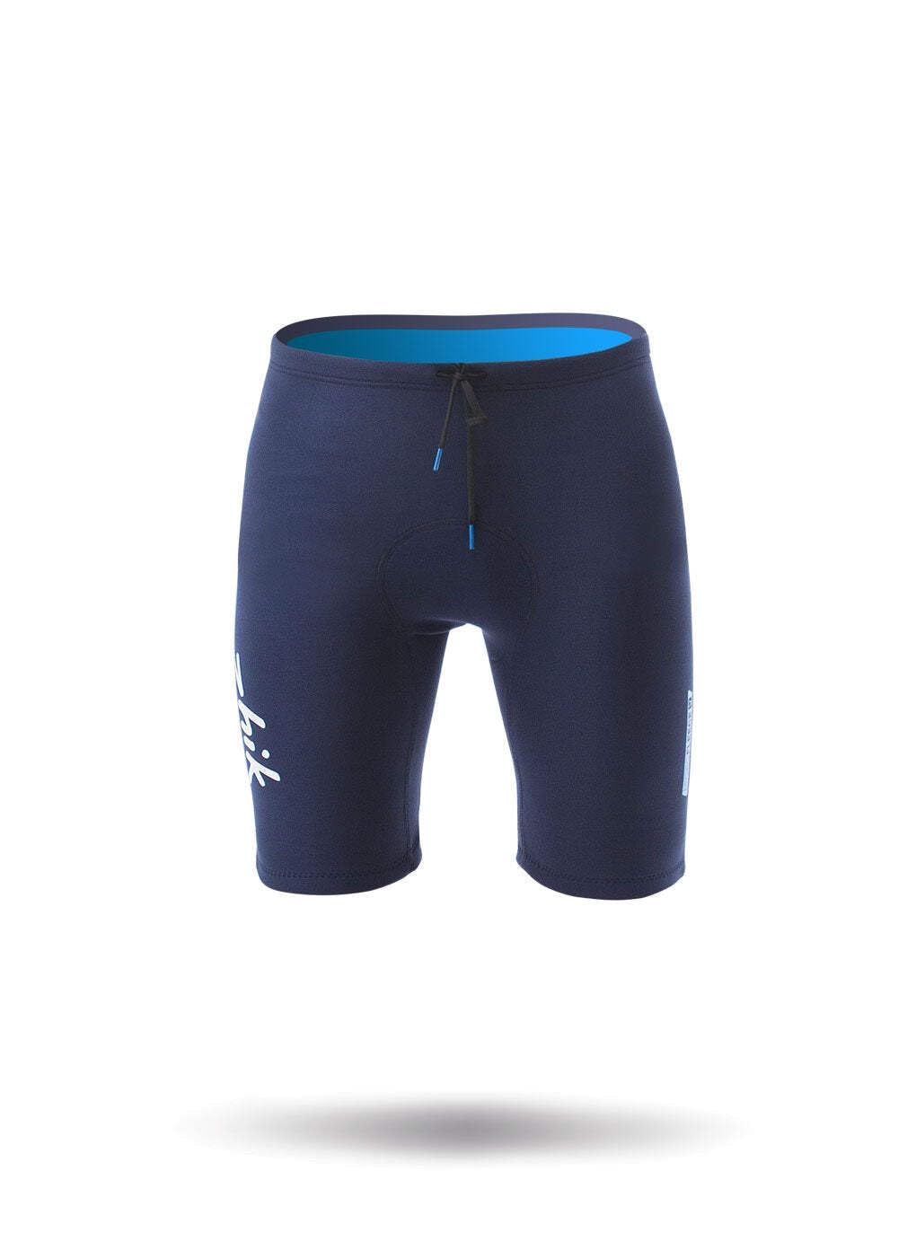 Zhik Microfleece V Shorts - Men's Quick-Dry Swim Trunks for Surfing, Swimming & Beach Activities (Navy, Medium)