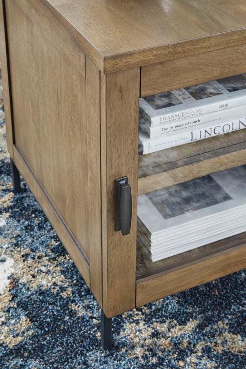 Torlanta Brown Chairside End Table T686 7 - Small Side Table for Living Room, Bedroom, Office - Perfect for Holding Lamps, Books & Drinks