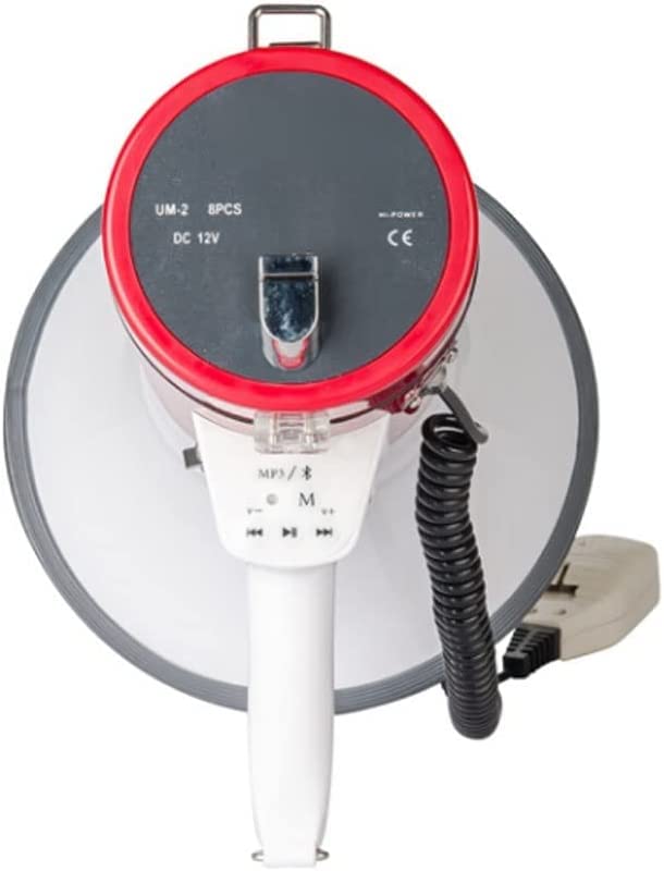 CHFYIJYHM Detachable Microphone for Portable Megaphones, 50W Rechargeable Handheld Voice Amplifier - Lightweight Portable Speaker with Built-in Mic (Blue) | Perfect for Outdoor Events, Public Speaking & Crowd Control
