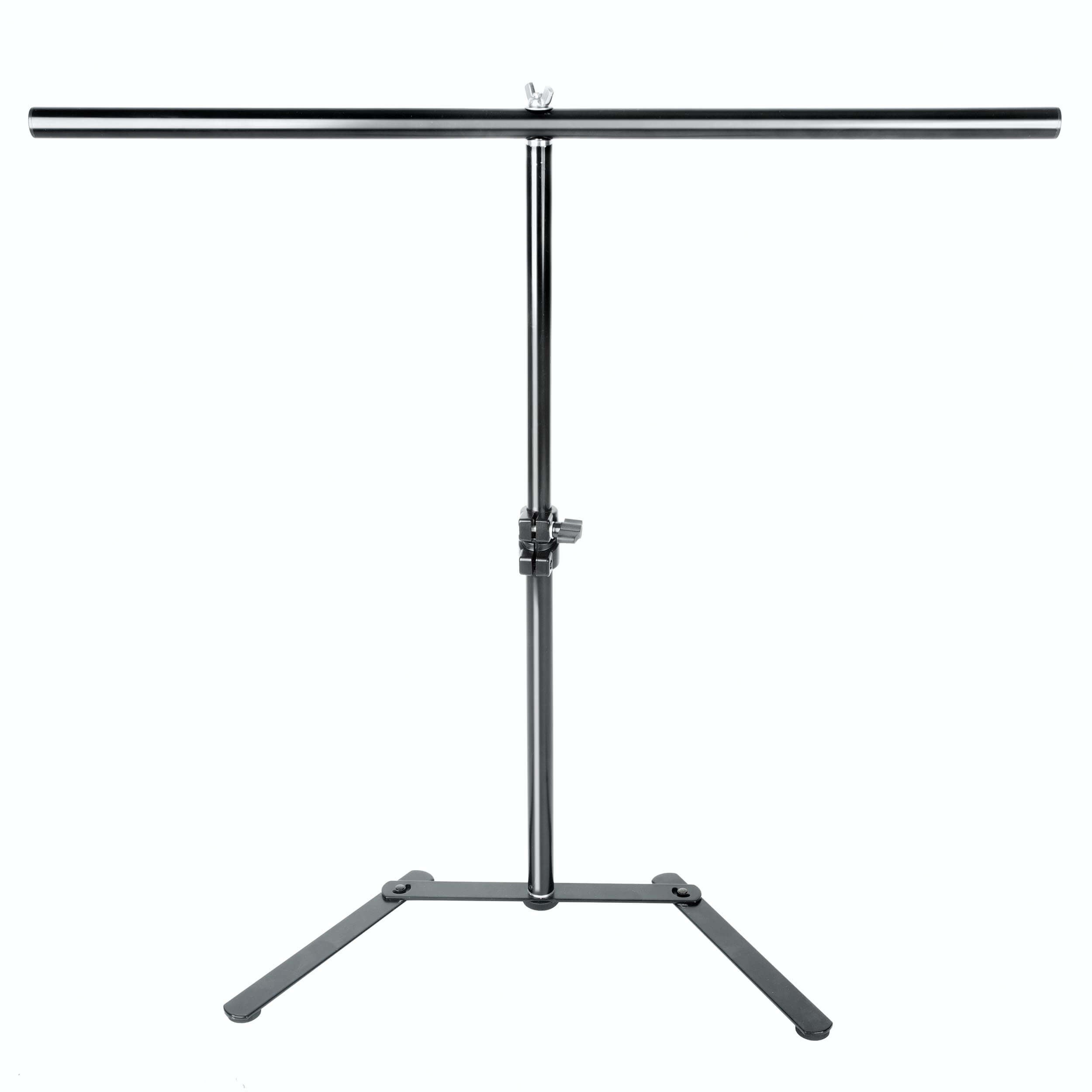 Durable T-Shaped Table Top Backdrop Stand with Clamp Clips - Perfect for Photography, Live Streaming, and Video Conferencing
