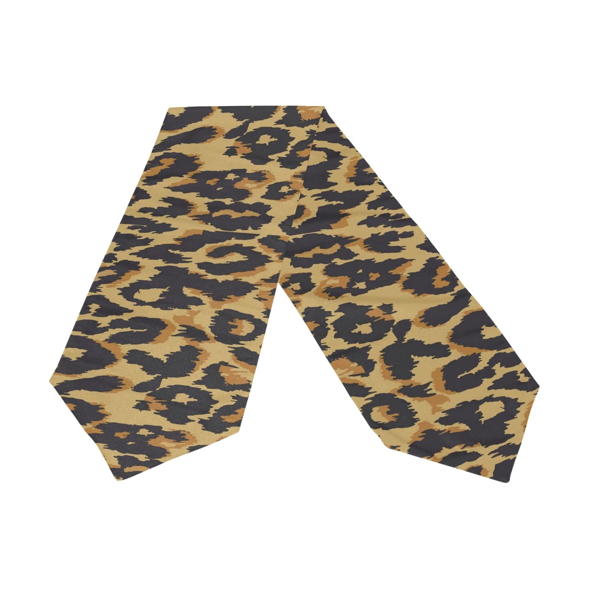 Vintage Leopard Print Table Runner 13x70 Inch, Long Rectangle Polyester Tablecloth for Dining Room, Kitchen, Farmhouse, Wedding & Party Decor - Perfect for Family Dinners, Coffee Tables & Home Decor