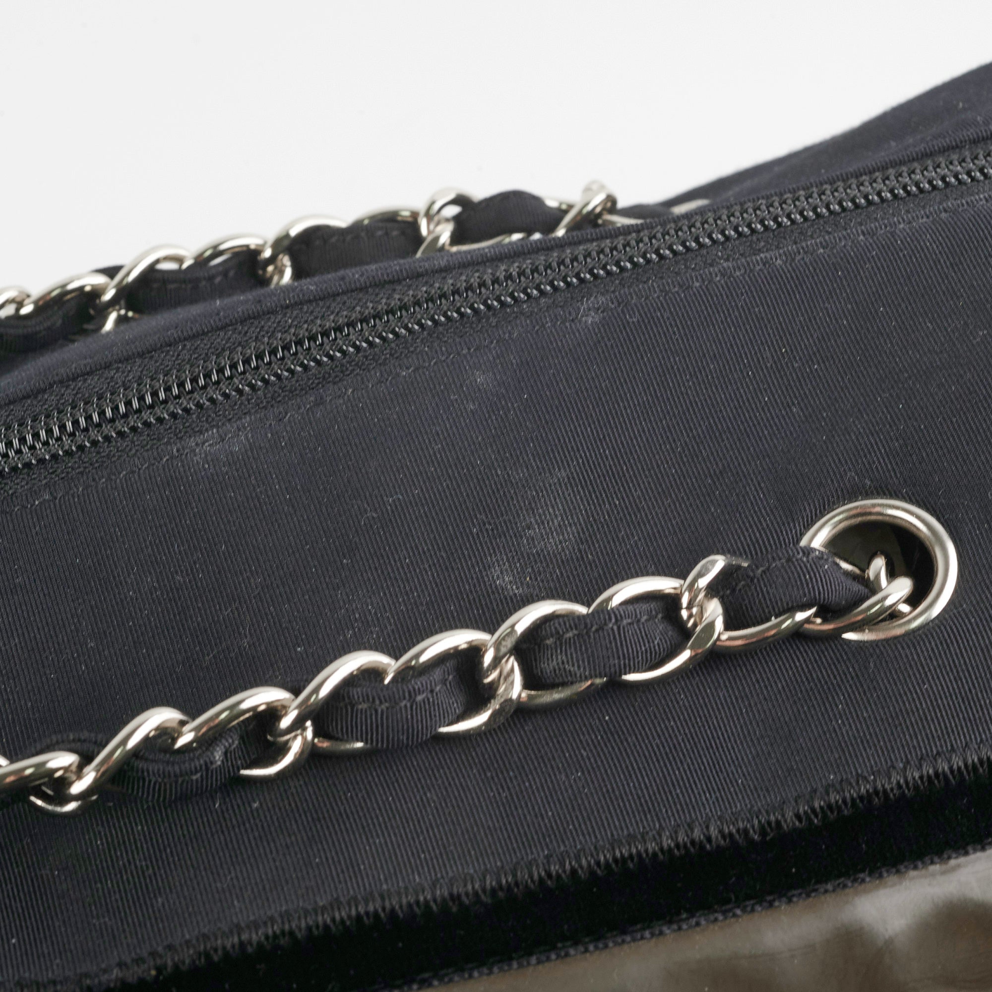 Chanel CC Logo Black Khaki Tote Bag for Women - Luxury Designer Handbag for Work, Travel & Everyday Use