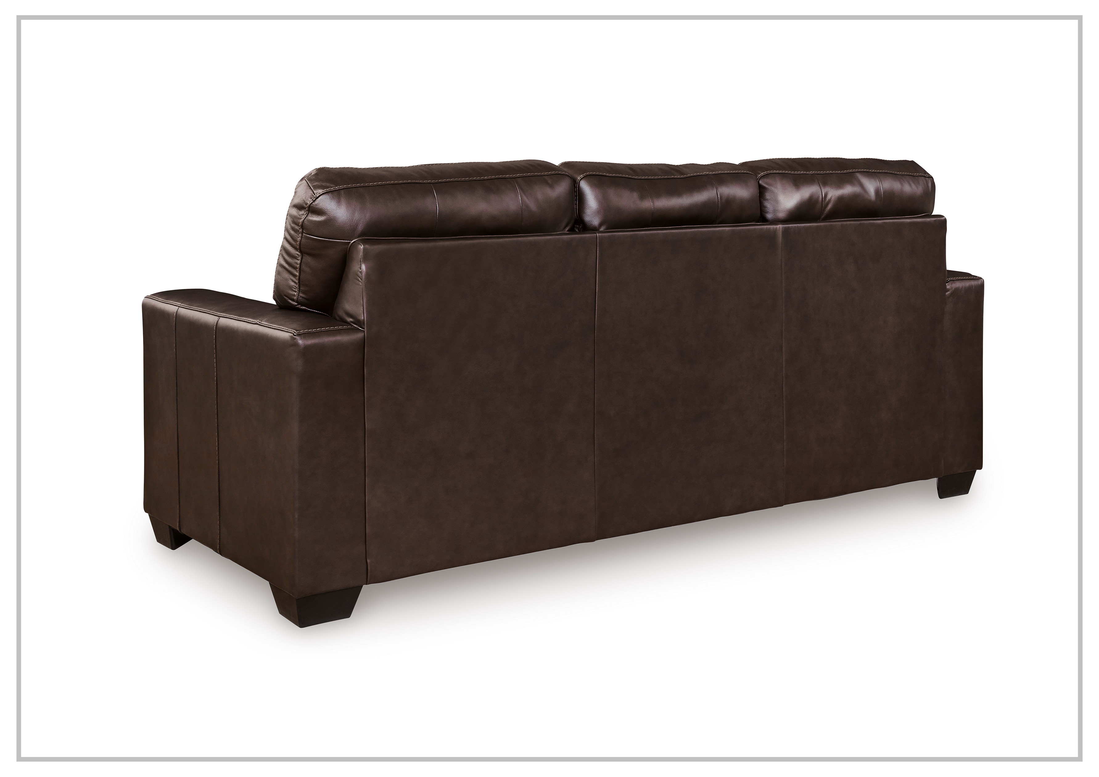 Gio Italia Salvatore 3-Seater Queen Leather Sofa Sleeper - Dark Brown & Black Options | Convertible Sofa Bed for Living Room, Guest Room & Small Spaces