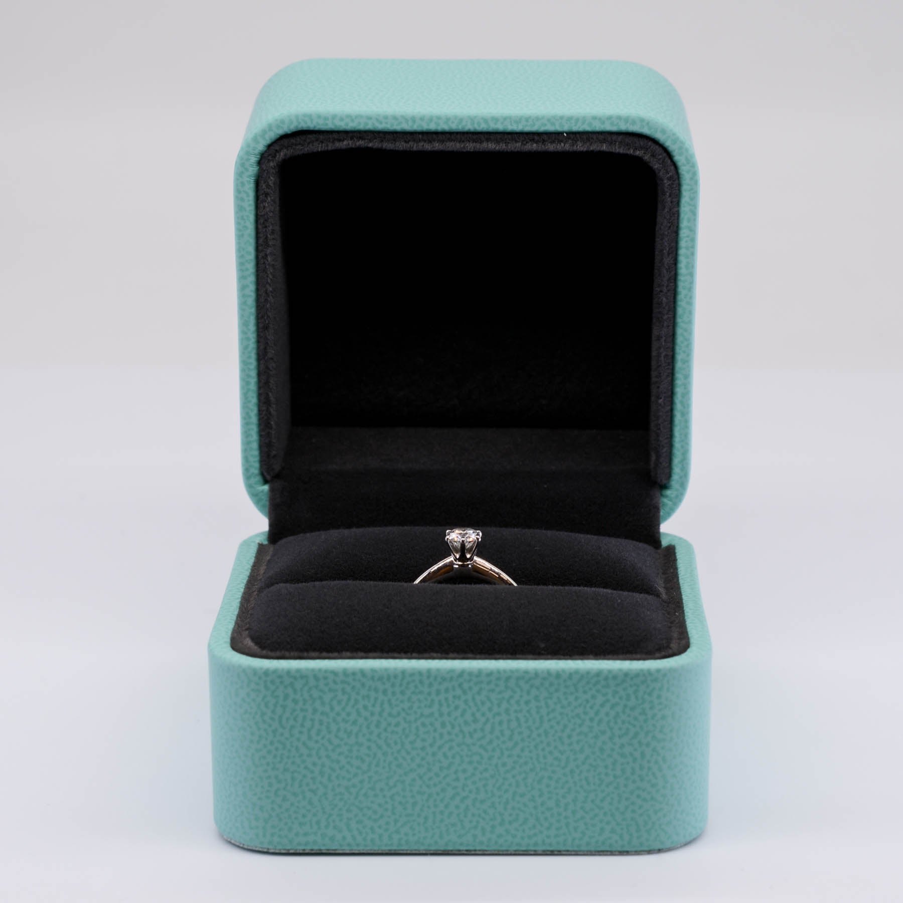 Tiffany & Co. Platinum Canadian Diamond Engagement Ring 0.38ct VS2 F Excellent Cut Size 4.75 - Perfect for Proposals, Anniversaries & Special Occasions