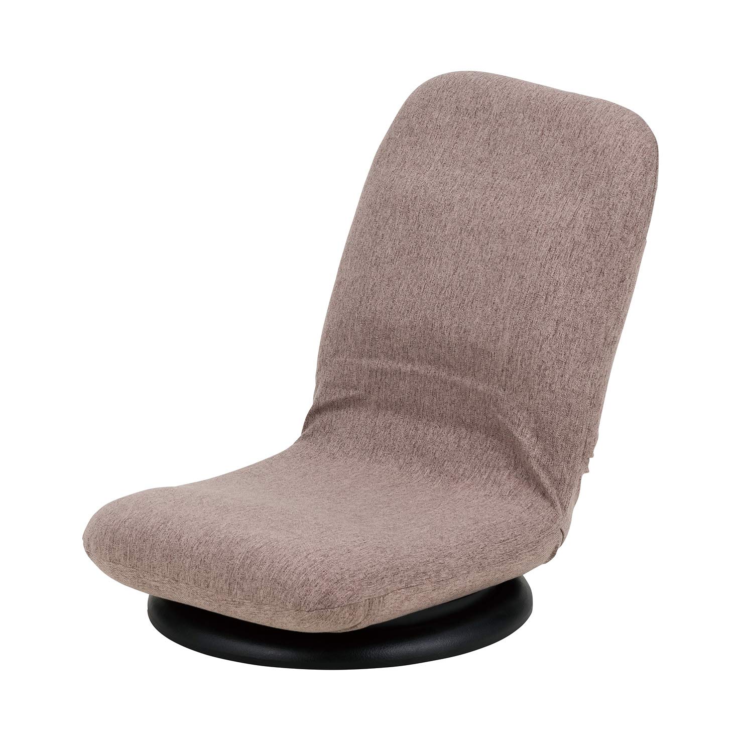 Takeda K0-KC39BR Folding Floor Chair - Brown, Compact Swivel Design (15.4