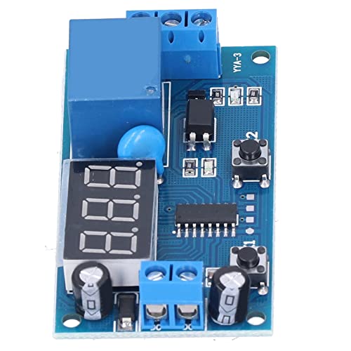 12V Industrial Timer Switch Module - Adjustable Time Delay Relay for DIY Projects, Home Automation, and Industrial Control Systems