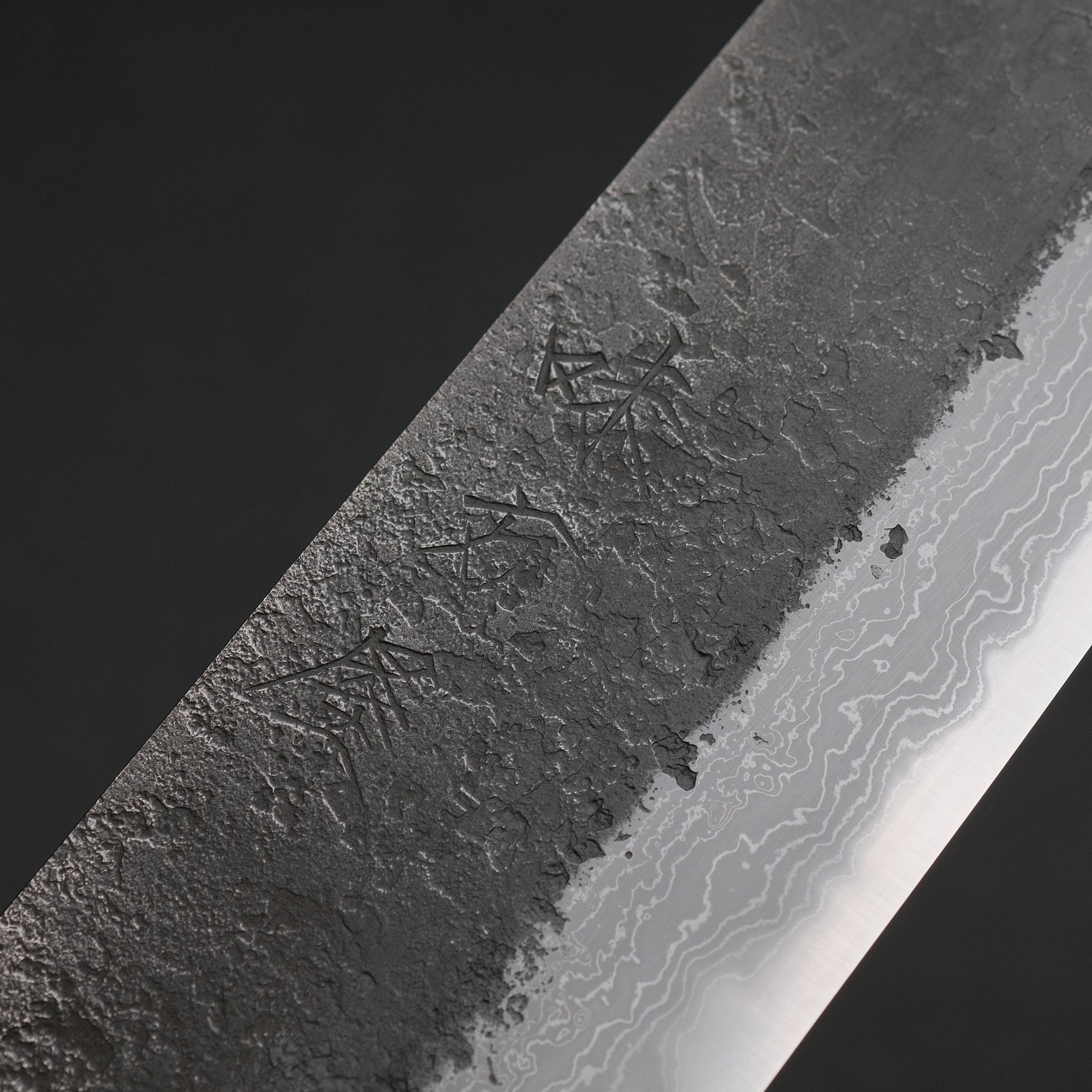 Premium Ajikataya White #2 Nashiji Damascus Santoku Knife 180mm - Olive Wood & Resin Handle (#49) - Perfect for Sushi, Vegetables & Meat Slicing - Japanese Chef's Knife for Home & Professional Kitchens