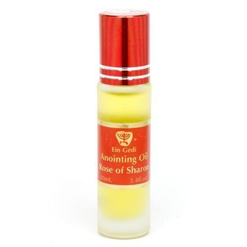 Ein Gedi Holy Land Anointing Oil - Rose of Sharon Roll-On 10ml, Blessed in Jerusalem | Spiritual Prayer, Worship & Healing Ceremony Essential Oil