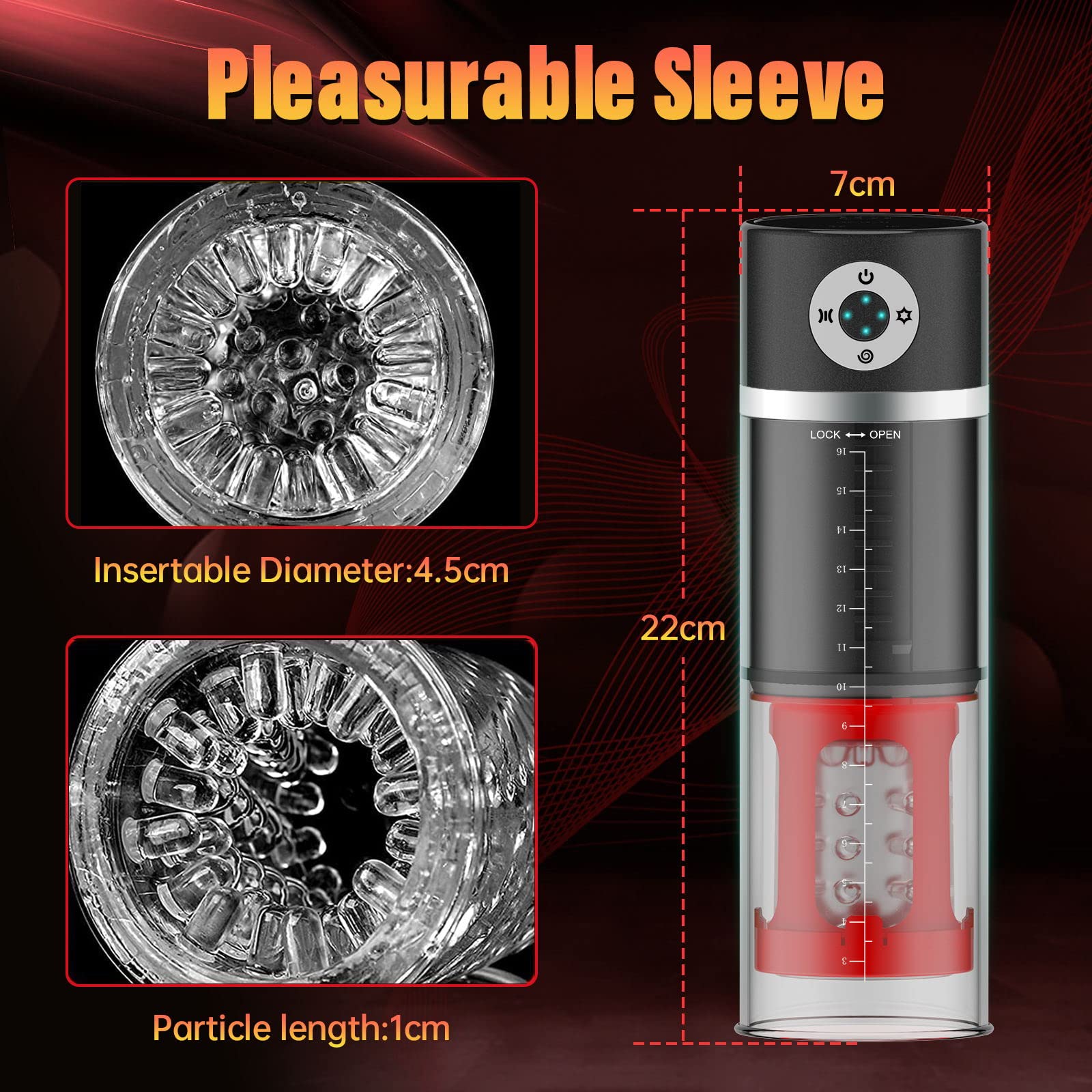 Premium Automatic Male Masturbator - 5 Rotation & 5 Suction Modes Electric Penis Pump - Rechargeable Adult Sex Toy for Men with Realistic Blowjob Simulation - Perfect for Solo Play, Couples Fun & Discreet Pleasure at Home
